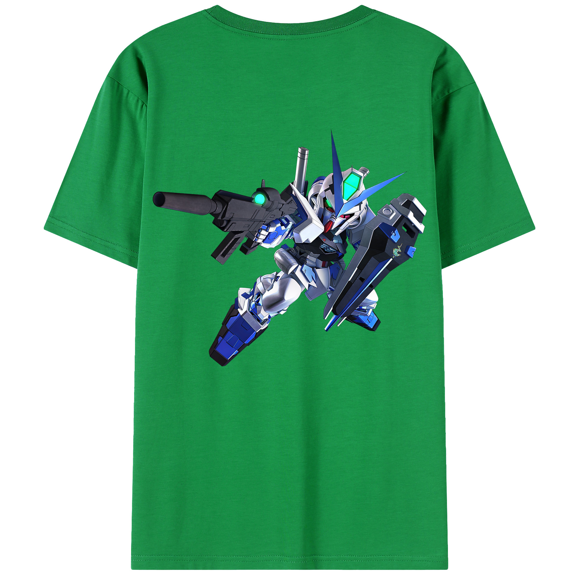 （画像用） 機動戦士ガンダム Mobile Suit Gundam 綿100％ メンズ半袖Tシャツ（バックプリント） 通気性