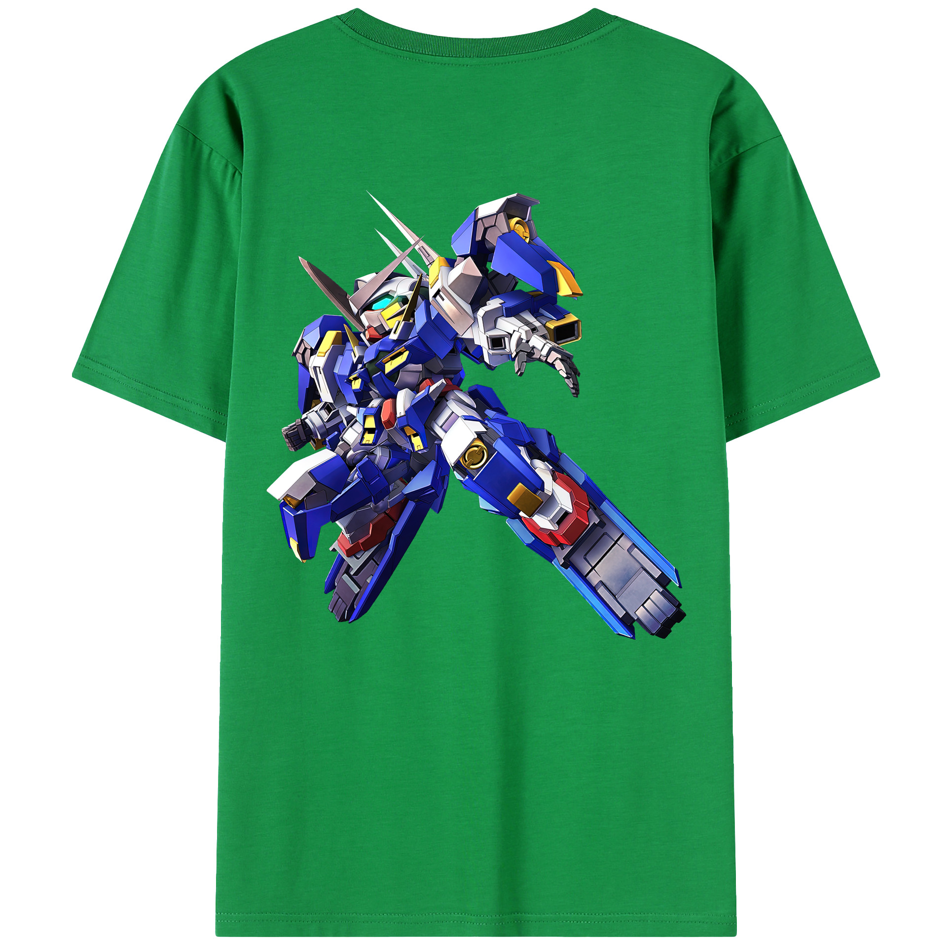 （画像用） 機動戦士ガンダム Mobile Suit Gundam 綿100％ メンズ半袖Tシャツ（バックプリント） 通気性