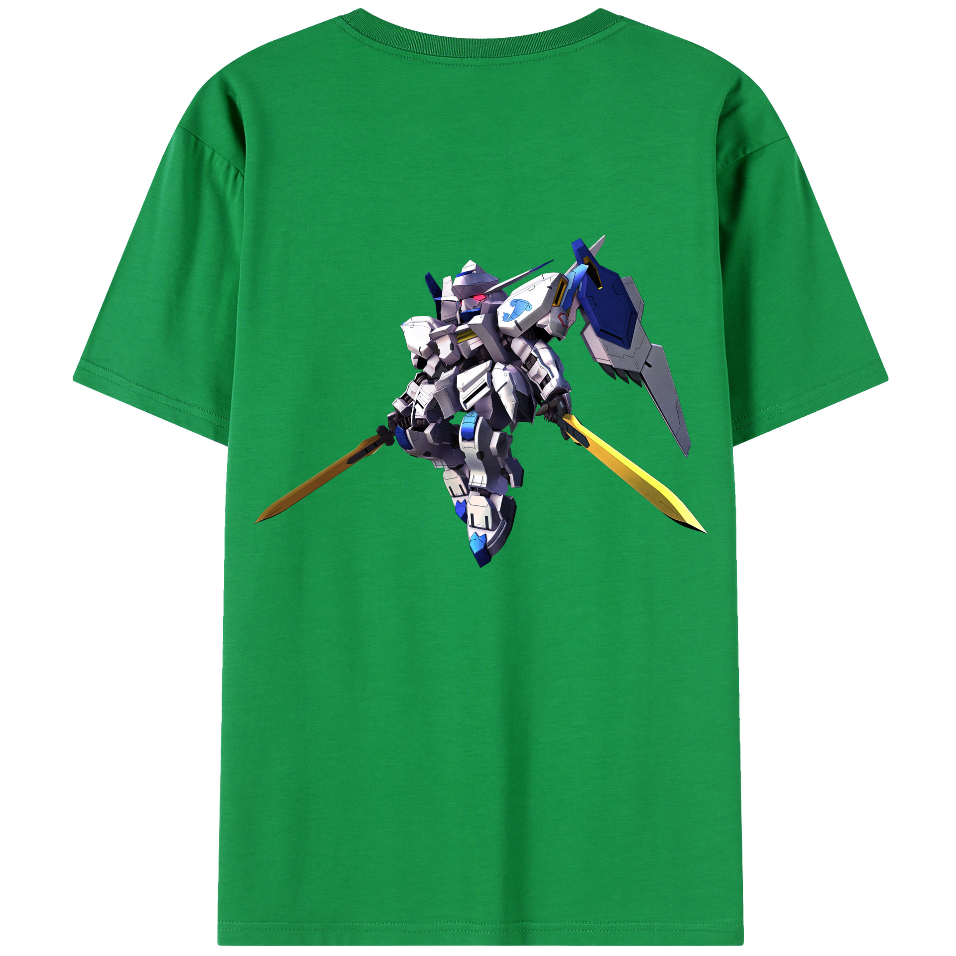 （画像用） 機動戦士ガンダム Mobile Suit Gundam 綿100％ メンズ半袖Tシャツ（バックプリント） 通気性