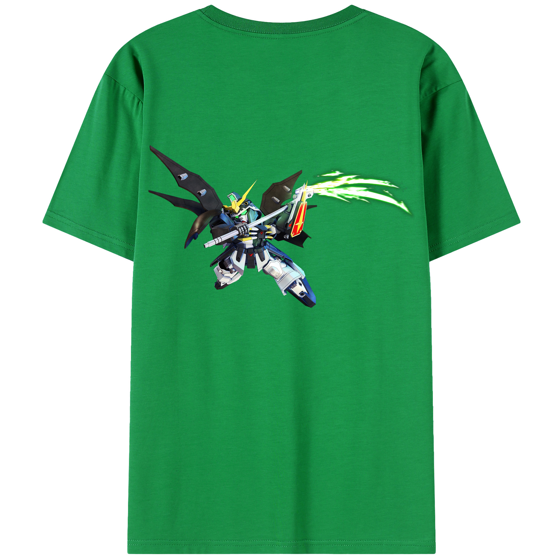 （画像用） 機動戦士ガンダム Mobile Suit Gundam 綿100％ メンズ半袖Tシャツ（バックプリント） 通気性