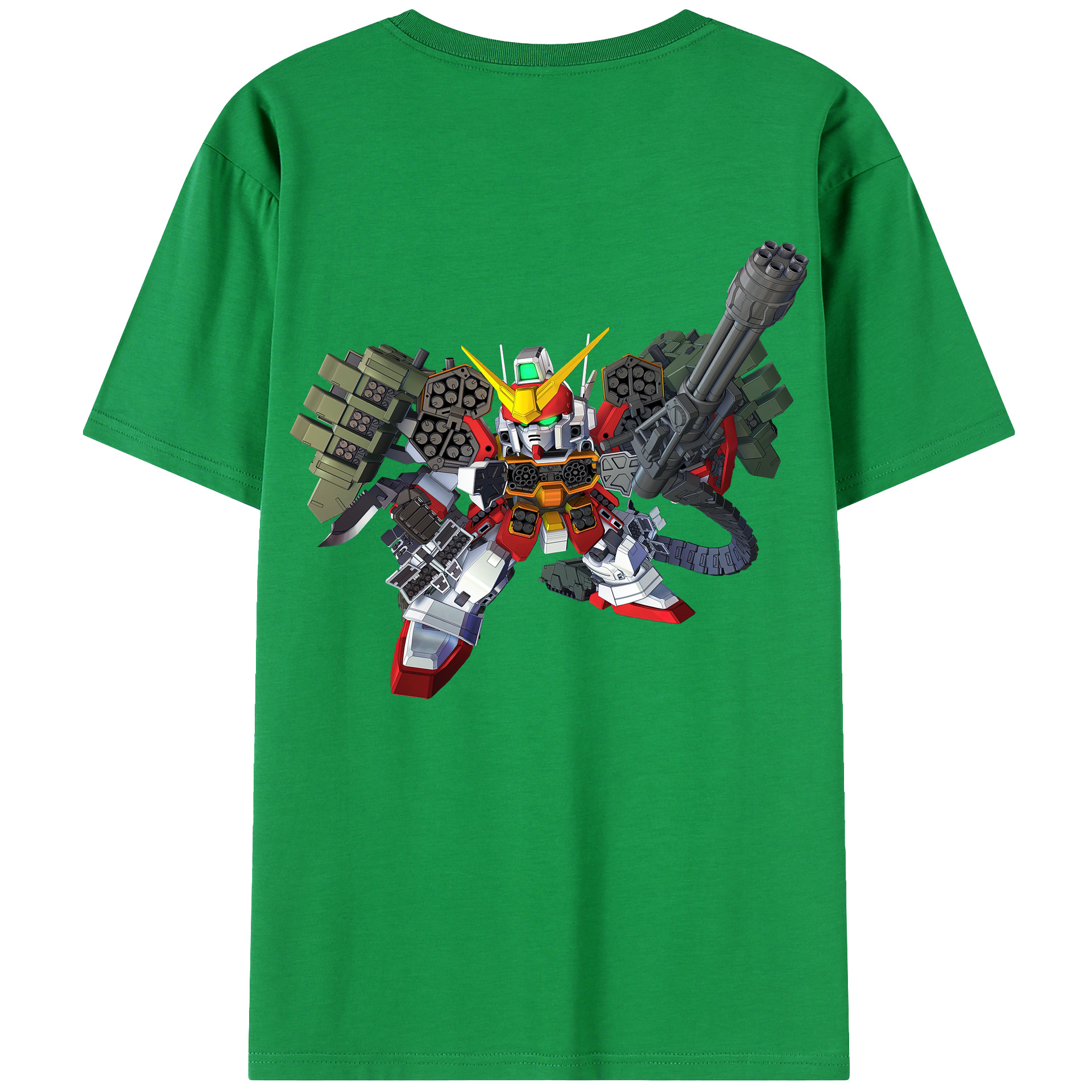 （画像用） 機動戦士ガンダム Mobile Suit Gundam 綿100％ メンズ半袖Tシャツ（バックプリント） 通気性