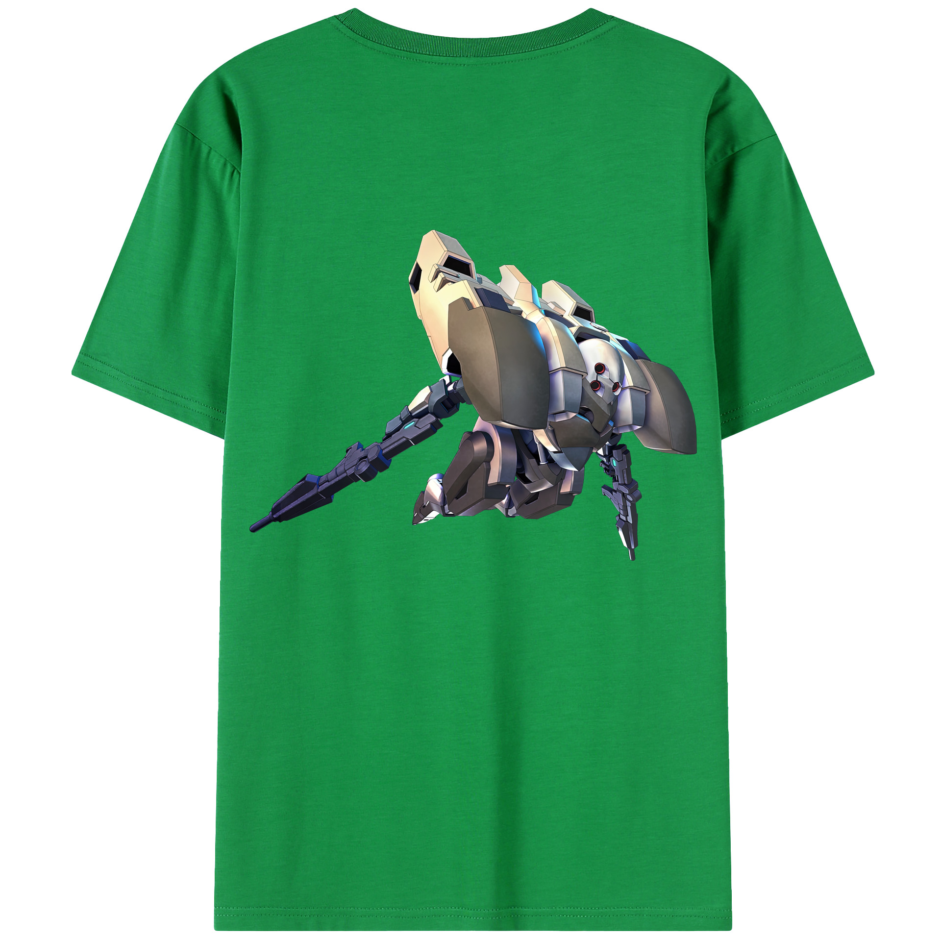 （画像用） 機動戦士ガンダム Mobile Suit Gundam 綿100％ メンズ半袖Tシャツ（バックプリント） 通気性