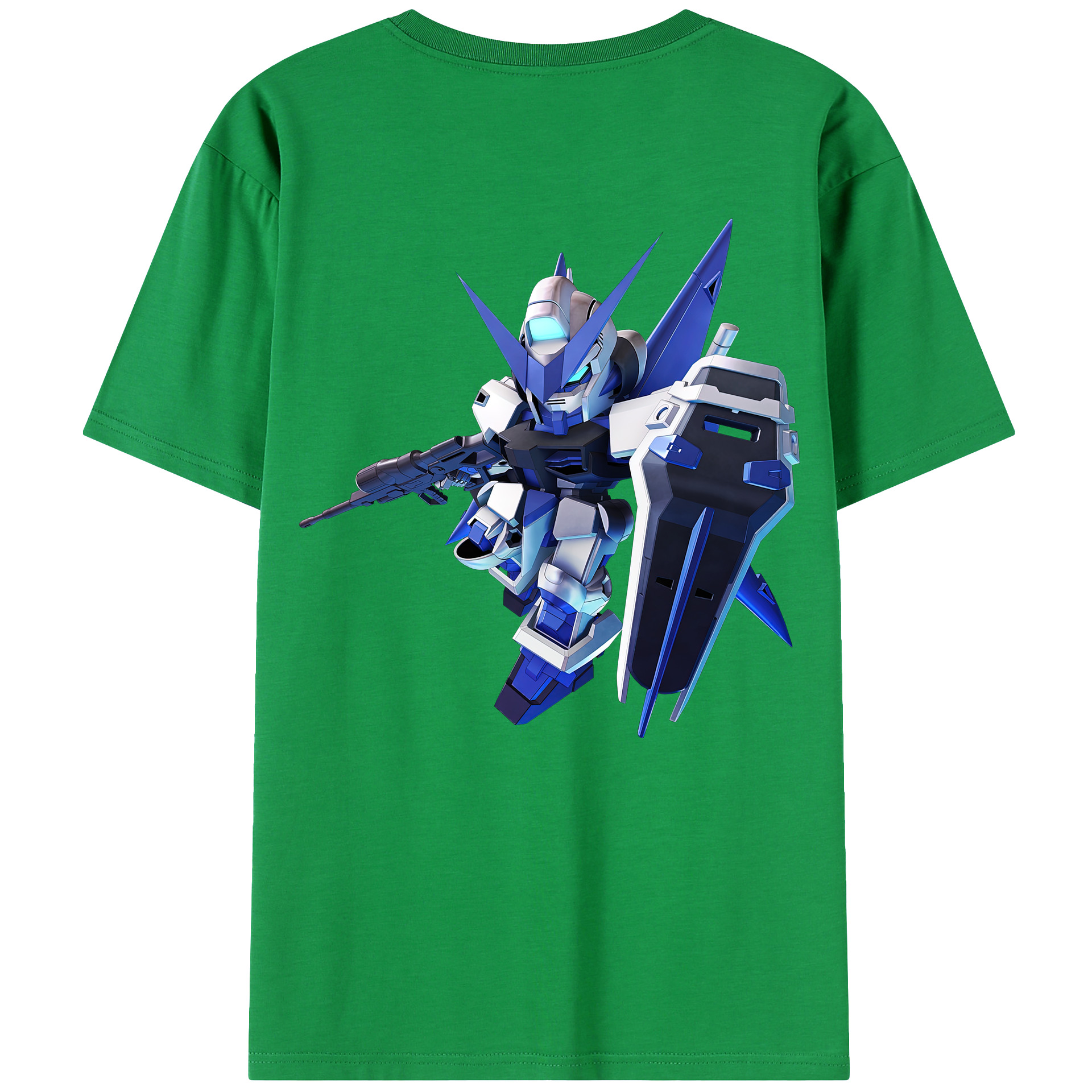 （画像用） 機動戦士ガンダム Mobile Suit Gundam 綿100％ メンズ半袖Tシャツ（バックプリント） 通気性