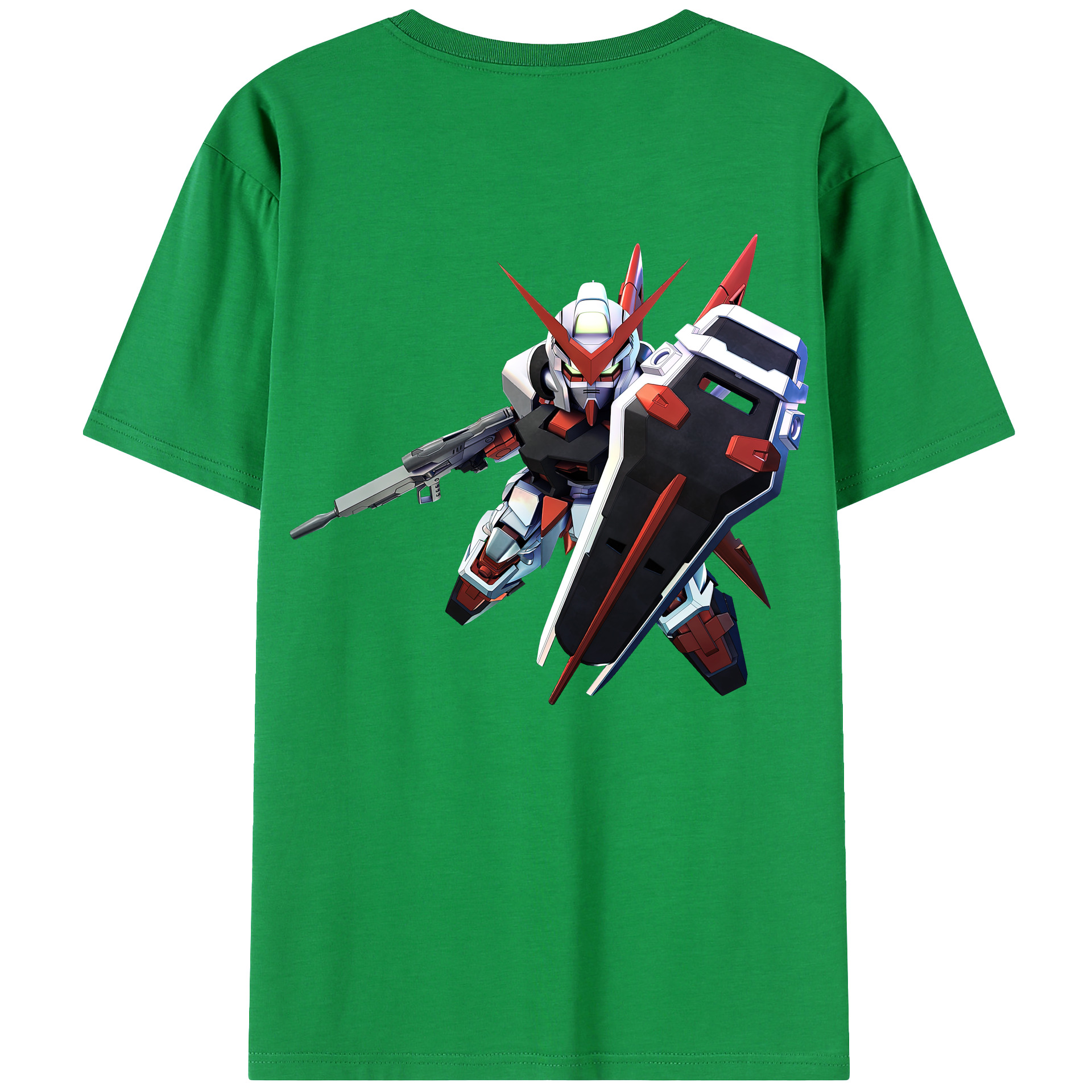（画像用） 機動戦士ガンダム Mobile Suit Gundam 綿100％ メンズ半袖Tシャツ（バックプリント） 通気性