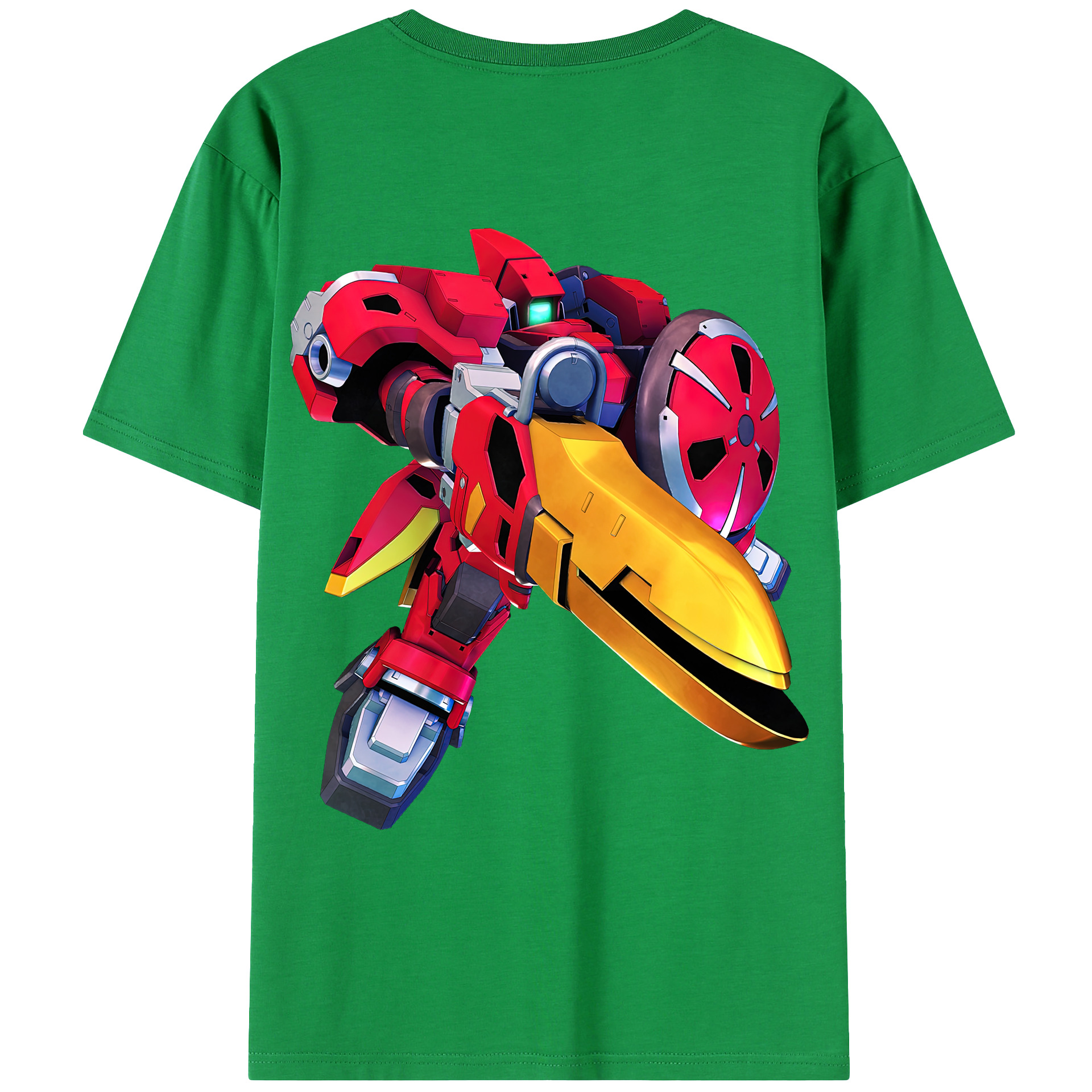 （画像用） 機動戦士ガンダム Mobile Suit Gundam 綿100％ メンズ半袖Tシャツ（バックプリント） 通気性