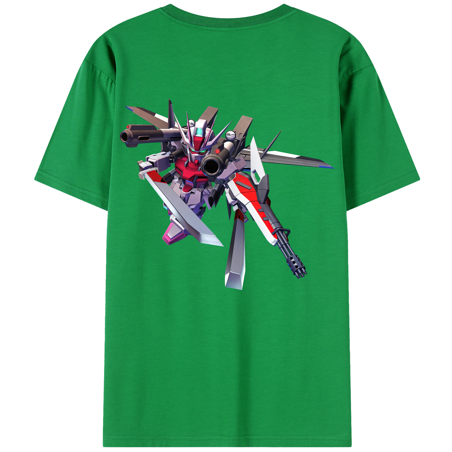 （画像用） 機動戦士ガンダム Mobile Suit Gundam 綿100％ メンズ半袖Tシャツ（バックプリント） 通気性