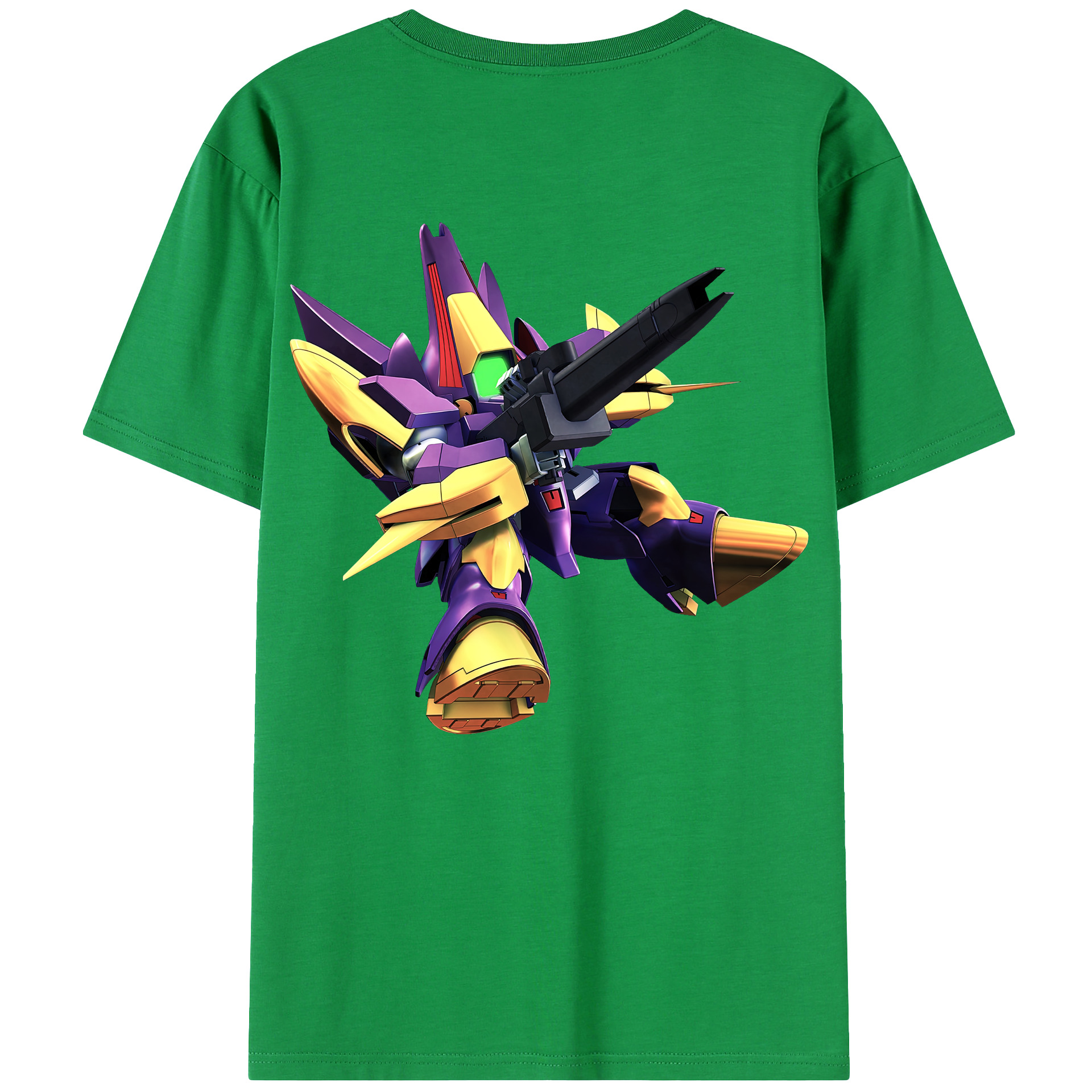 （画像用） 機動戦士ガンダム Mobile Suit Gundam 綿100％ メンズ半袖Tシャツ（バックプリント） 通気性