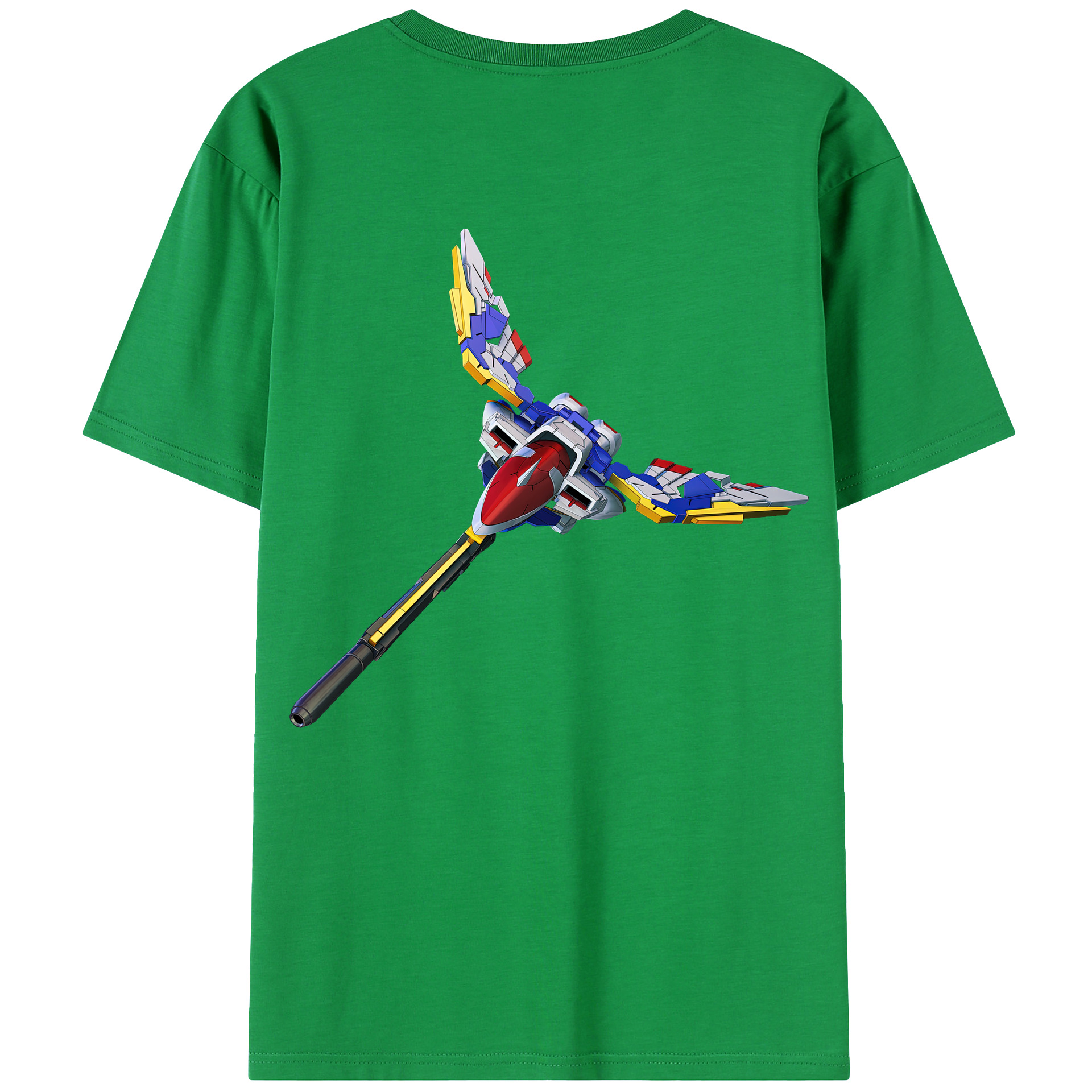 （画像用） 機動戦士ガンダム Mobile Suit Gundam 綿100％ メンズ半袖Tシャツ（バックプリント） 通気性