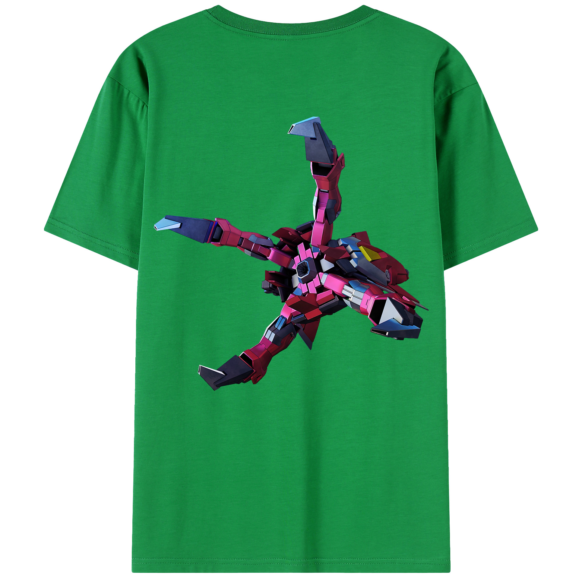 （画像用） 機動戦士ガンダム Mobile Suit Gundam 綿100％ メンズ半袖Tシャツ（バックプリント） 通気性