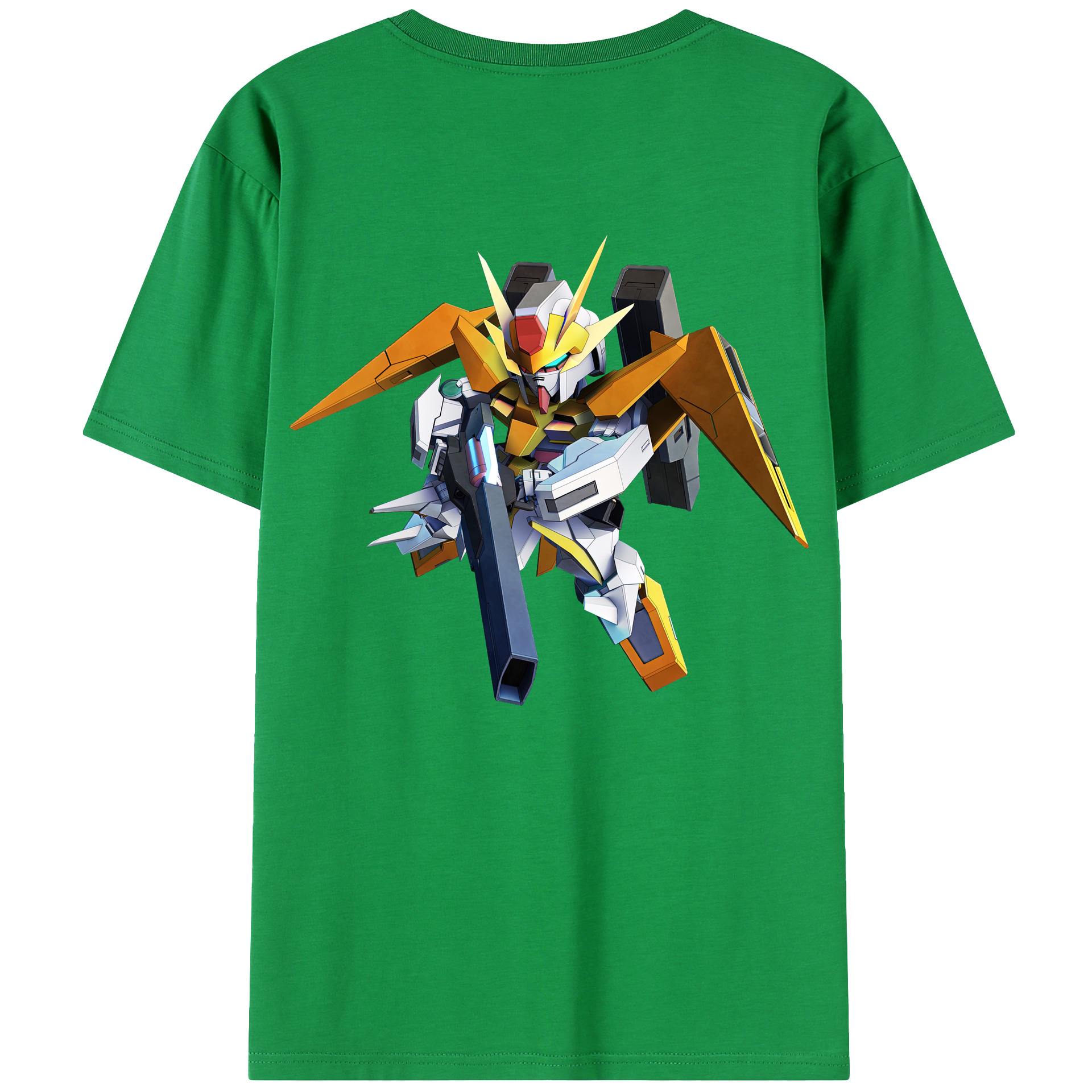 （画像用） 機動戦士ガンダム Mobile Suit Gundam 綿100％ メンズ半袖Tシャツ（バックプリント） 通気性
