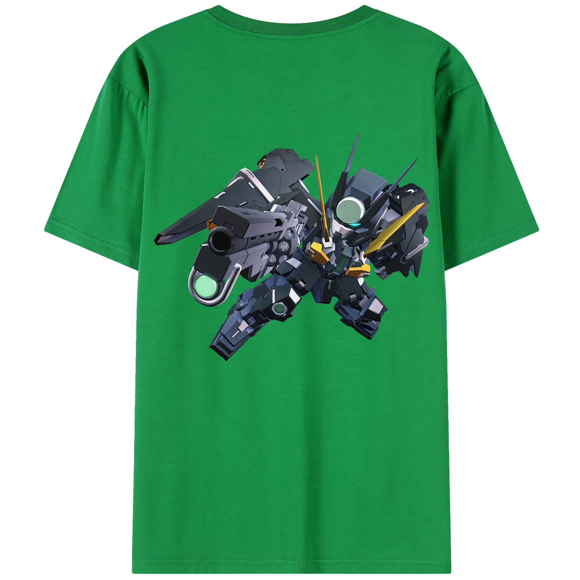 （画像用） 機動戦士ガンダム Mobile Suit Gundam 綿100％ メンズ半袖Tシャツ（バックプリント） 通気性