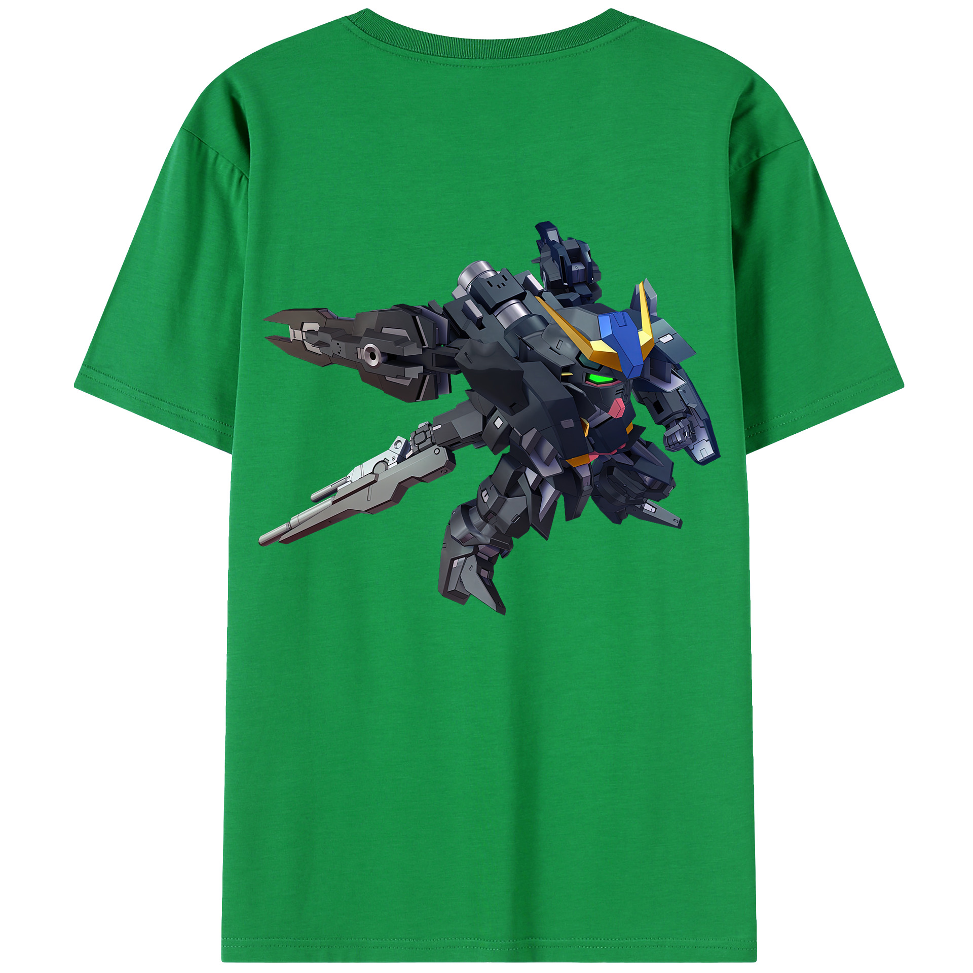 （画像用） 機動戦士ガンダム Mobile Suit Gundam 綿100％ メンズ半袖Tシャツ（バックプリント） 通気性