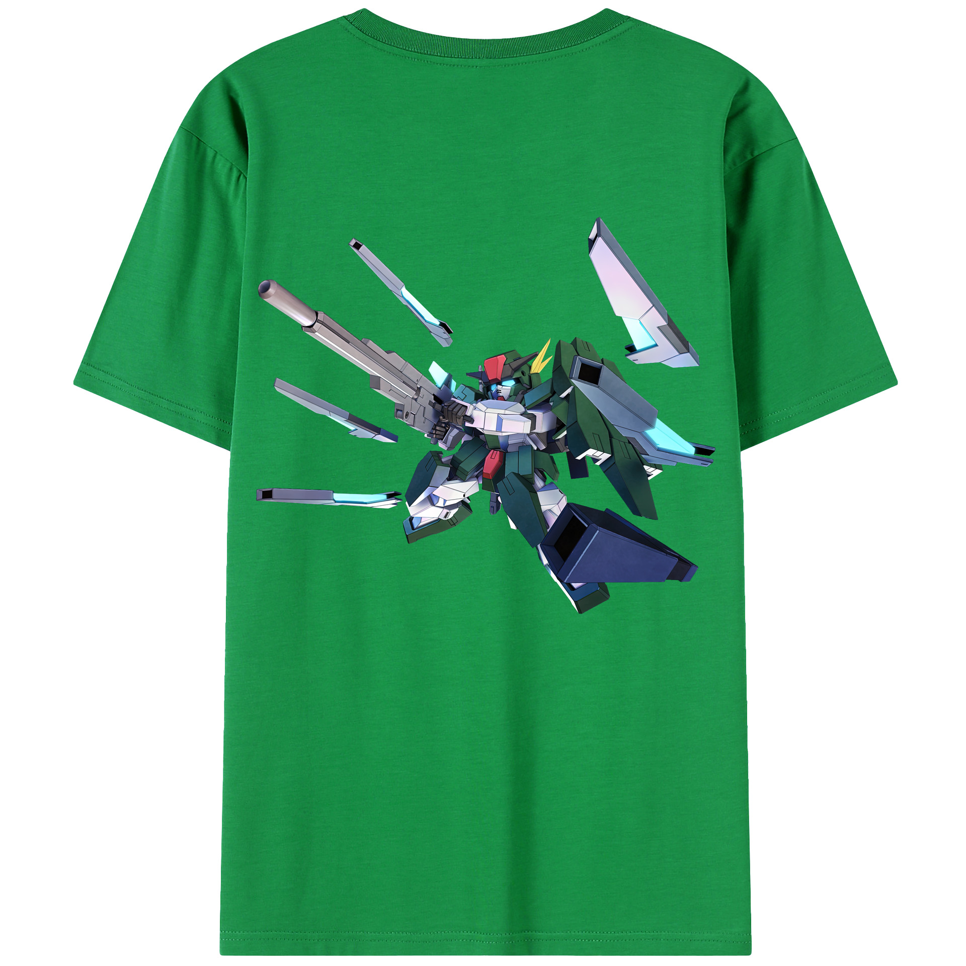 （画像用） 機動戦士ガンダム Mobile Suit Gundam 綿100％ メンズ半袖Tシャツ（バックプリント） 通気性