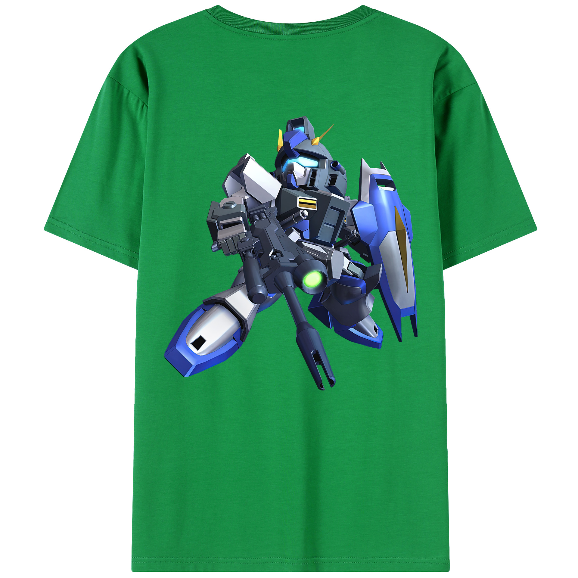 （画像用） 機動戦士ガンダム Mobile Suit Gundam 綿100％ メンズ半袖Tシャツ（バックプリント） 通気性