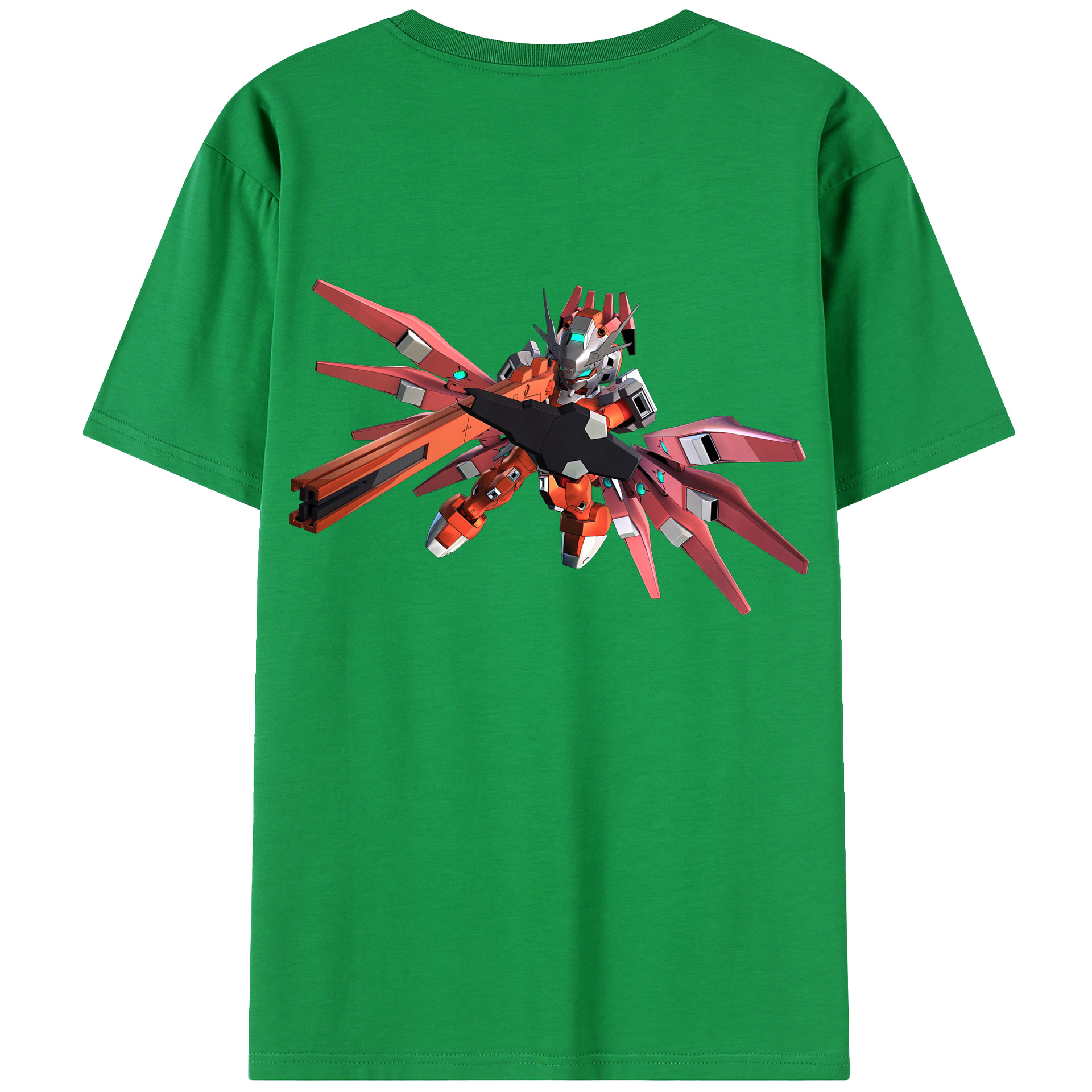 （画像用） 機動戦士ガンダム Mobile Suit Gundam 綿100％ メンズ半袖Tシャツ（バックプリント） 通気性