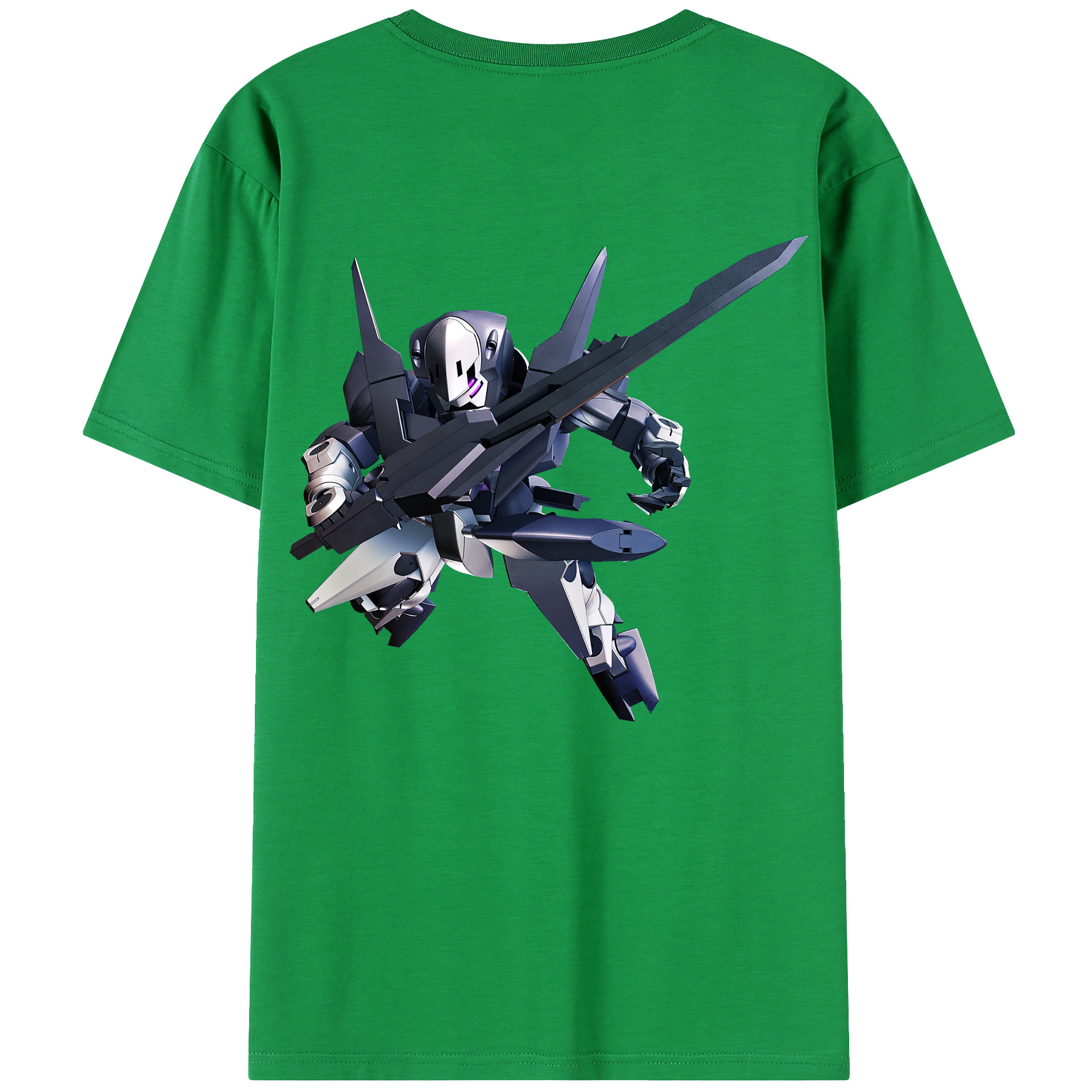 （画像用） 機動戦士ガンダム Mobile Suit Gundam 綿100％ メンズ半袖Tシャツ（バックプリント） 通気性