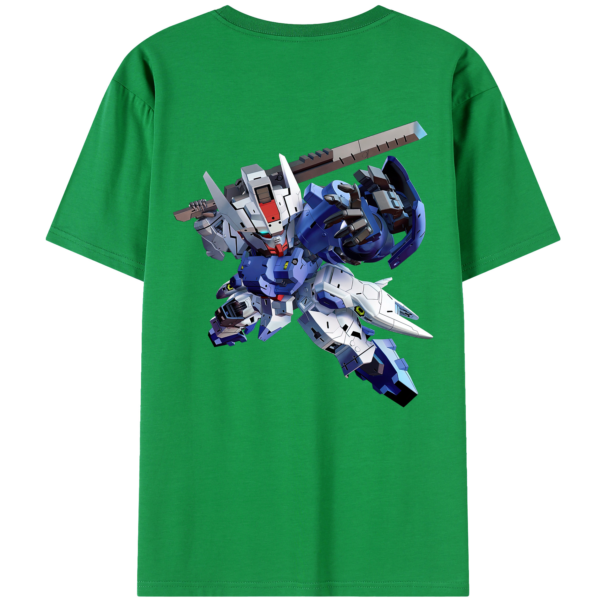 （画像用） 機動戦士ガンダム Mobile Suit Gundam 綿100％ メンズ半袖Tシャツ（バックプリント） 通気性