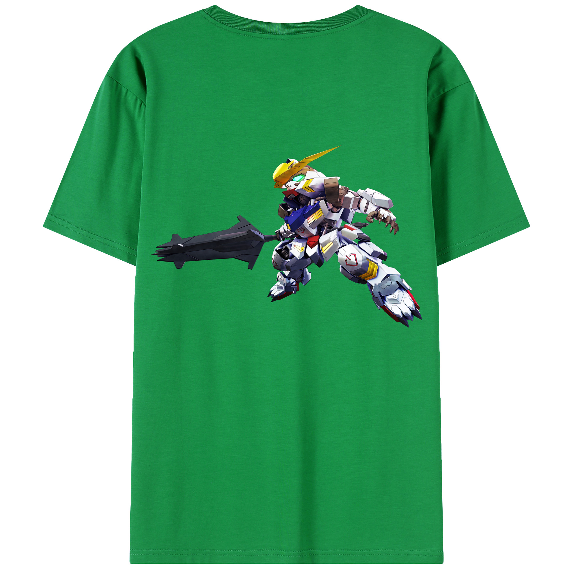 （画像用） 機動戦士ガンダム Mobile Suit Gundam 綿100％ メンズ半袖Tシャツ（バックプリント） 通気性
