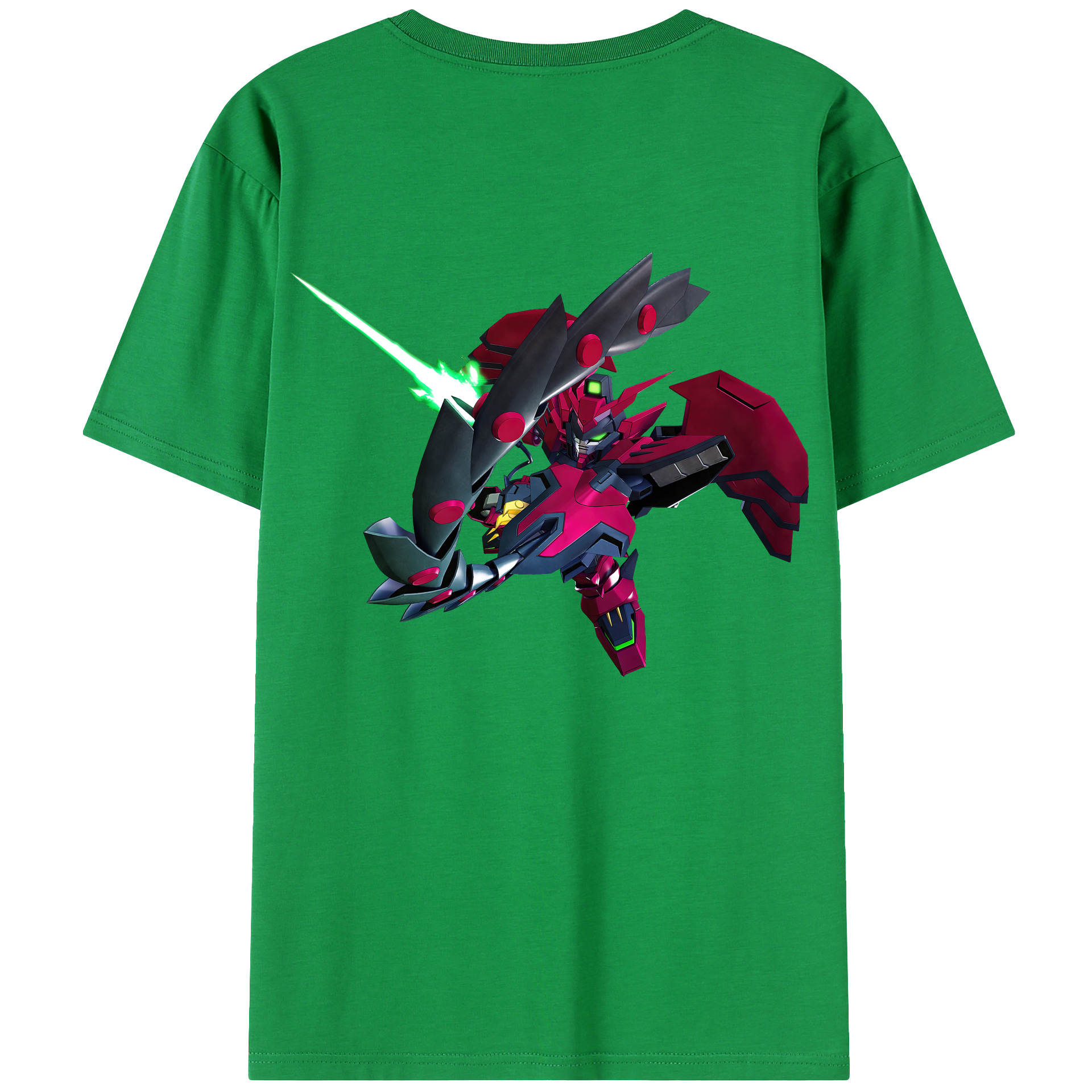 （画像用） 機動戦士ガンダム Mobile Suit Gundam 綿100％ メンズ半袖Tシャツ（バックプリント） 通気性