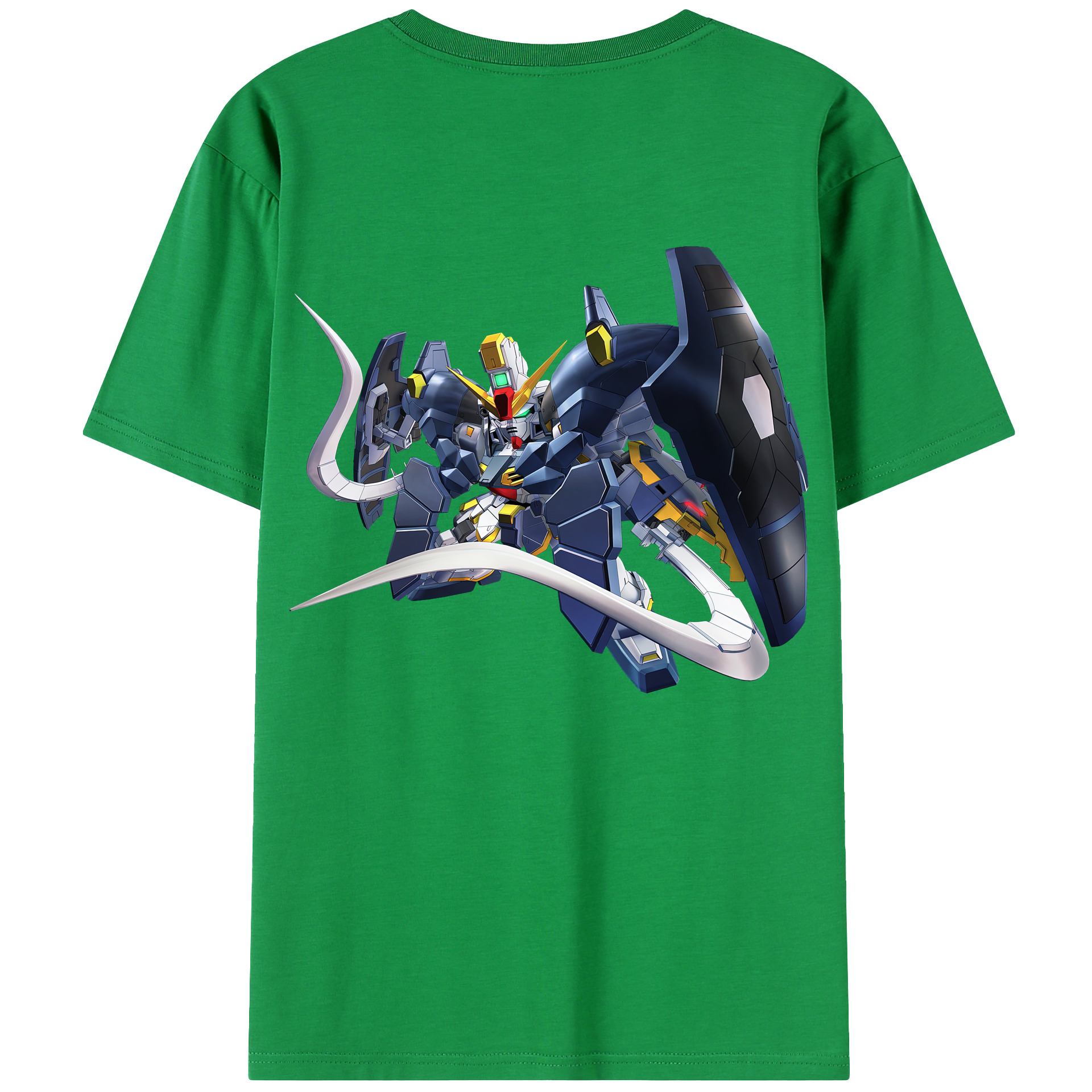 （画像用） 機動戦士ガンダム Mobile Suit Gundam 綿100％ メンズ半袖Tシャツ（バックプリント） 通気性