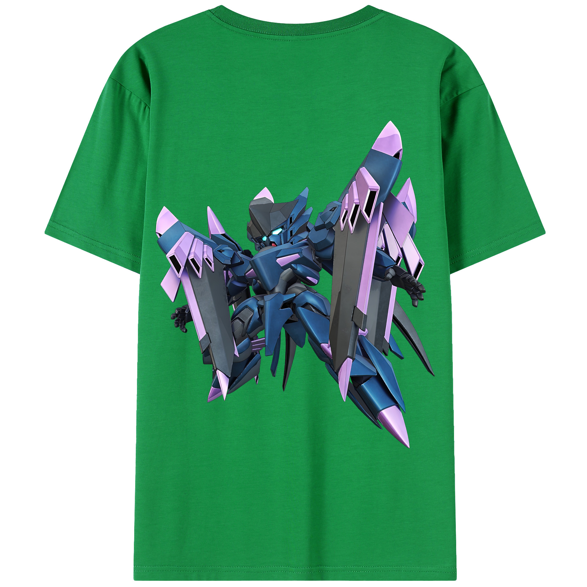 （画像用） 機動戦士ガンダム Mobile Suit Gundam 綿100％ メンズ半袖Tシャツ（バックプリント） 通気性