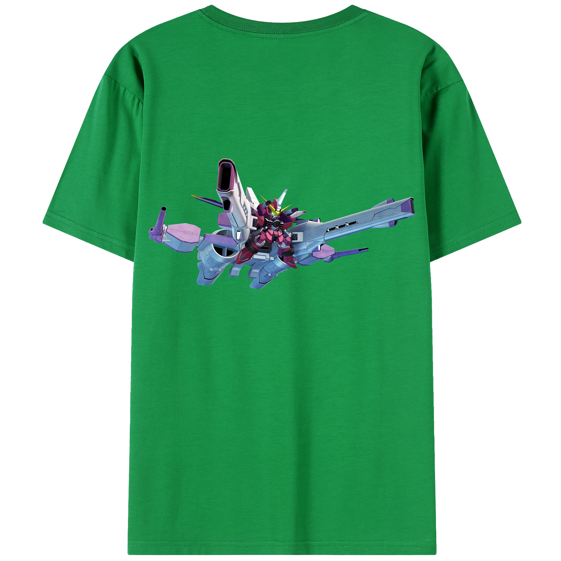 （画像用） 機動戦士ガンダム Mobile Suit Gundam 綿100％ メンズ半袖Tシャツ（バックプリント） 通気性