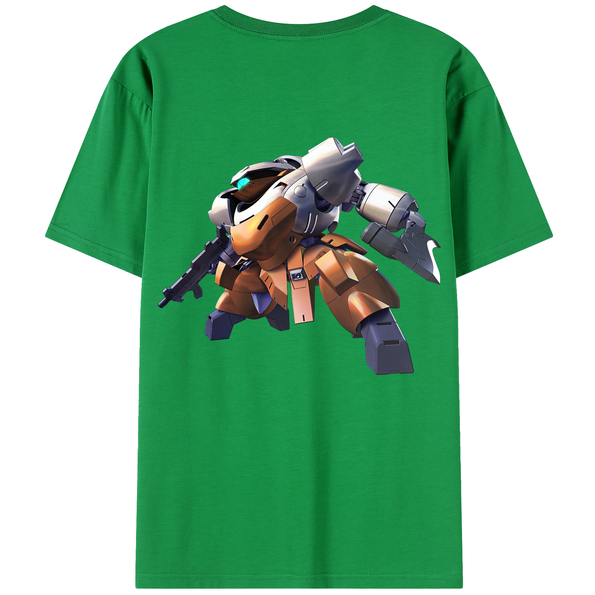 （画像用） 機動戦士ガンダム Mobile Suit Gundam 綿100％ メンズ半袖Tシャツ（バックプリント） 通気性