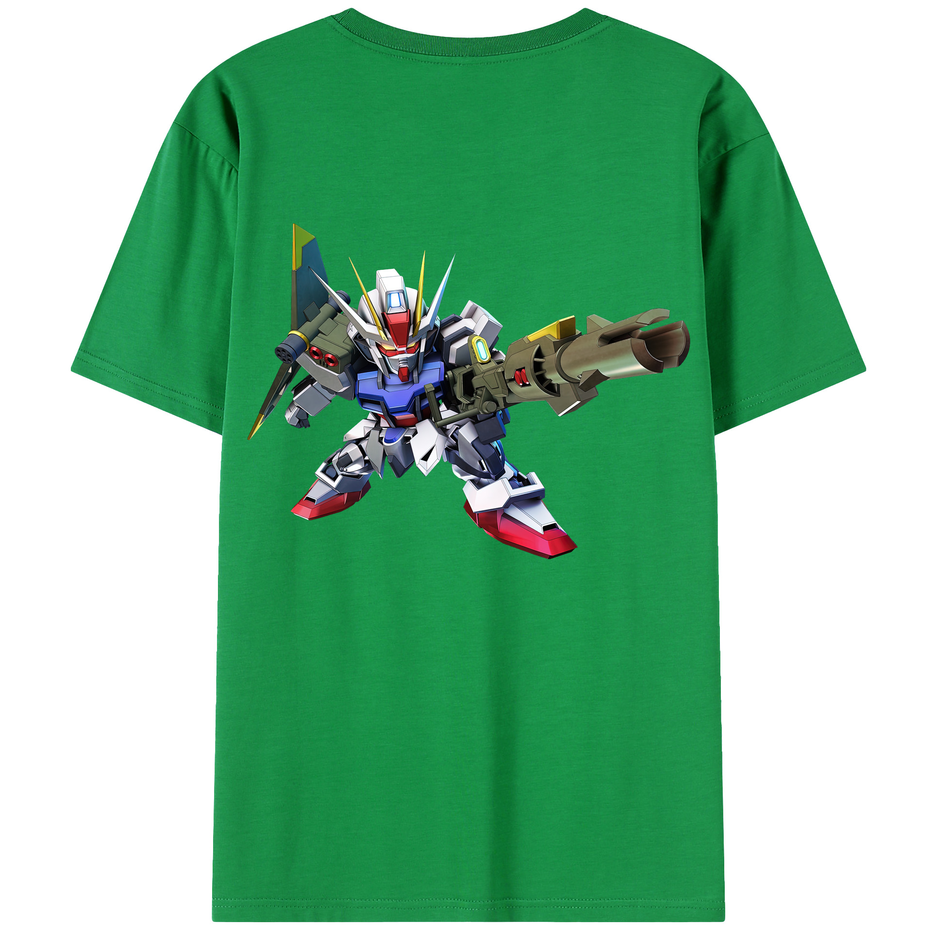 （画像用） 機動戦士ガンダム Mobile Suit Gundam 綿100％ メンズ半袖Tシャツ（バックプリント） 通気性