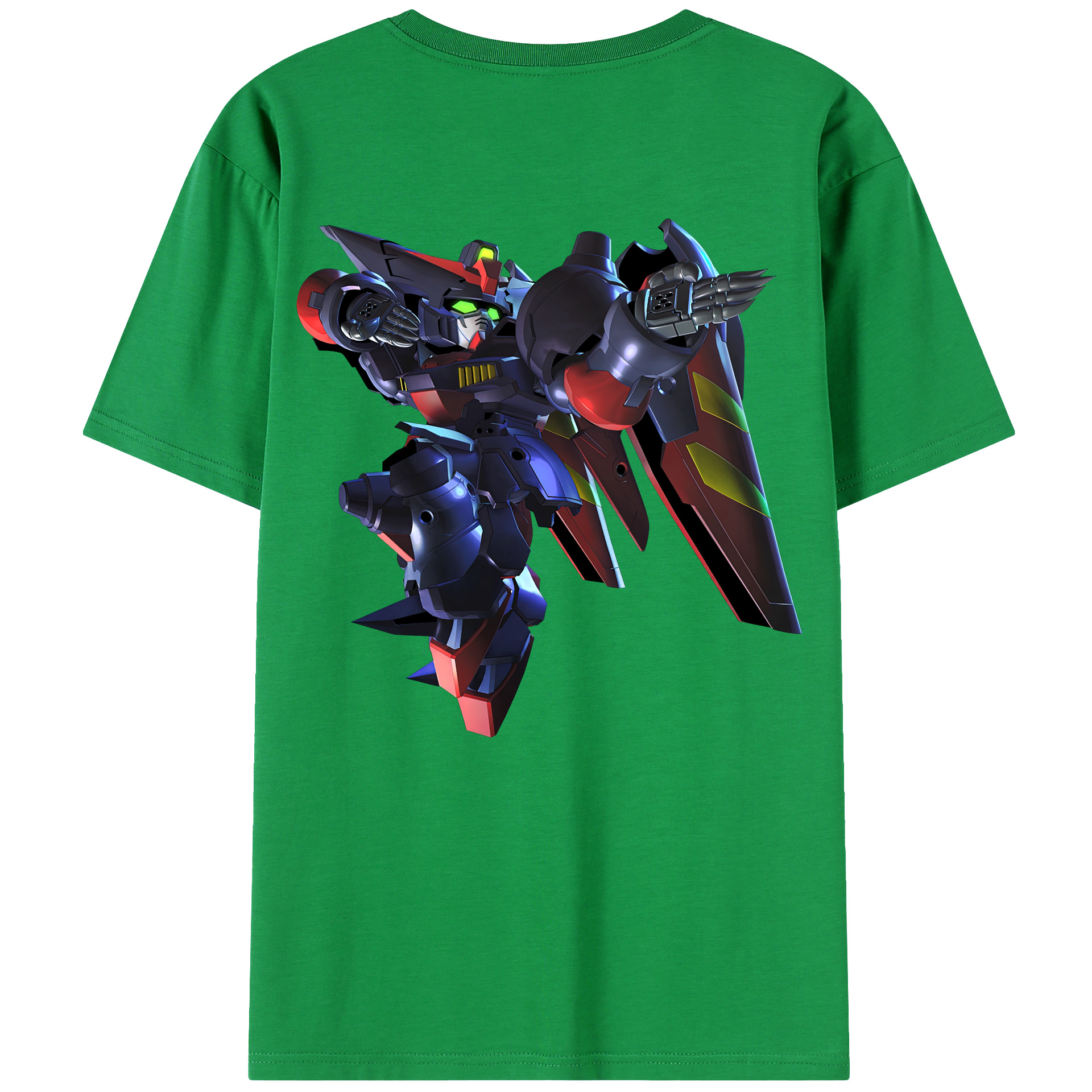 （画像用） 機動戦士ガンダム Mobile Suit Gundam 綿100％ メンズ半袖Tシャツ（バックプリント） 通気性