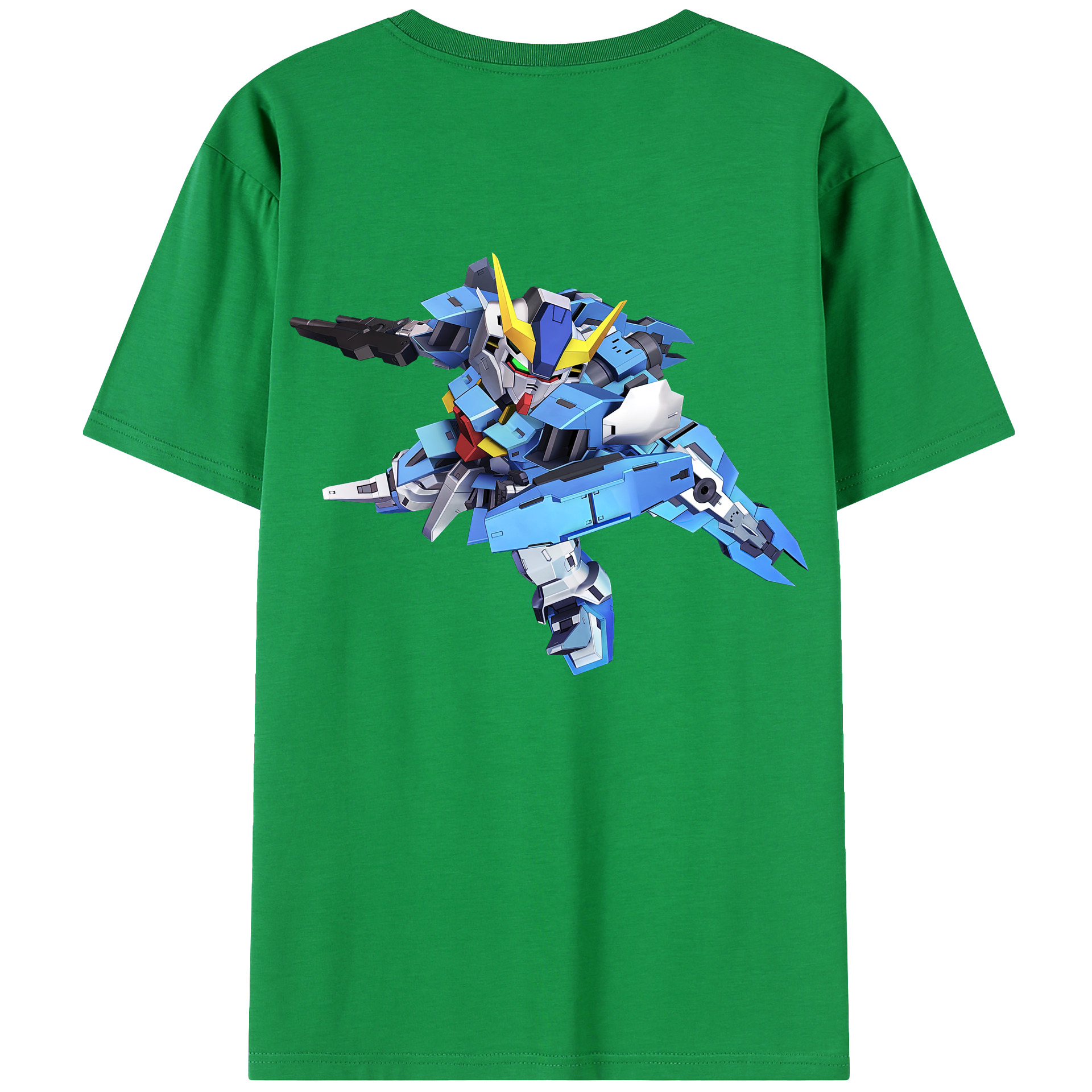 （画像用） 機動戦士ガンダム Mobile Suit Gundam 綿100％ メンズ半袖Tシャツ（バックプリント） 通気性