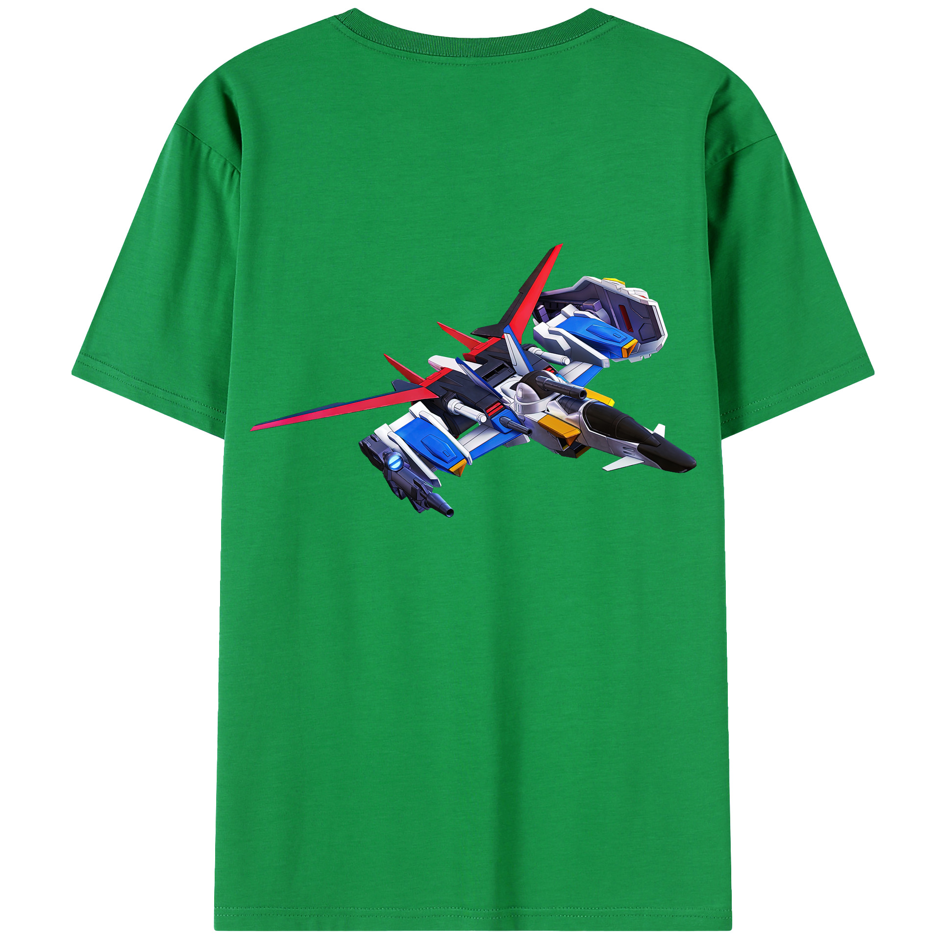 （画像用） 機動戦士ガンダム Mobile Suit Gundam 綿100％ メンズ半袖Tシャツ（バックプリント） 通気性