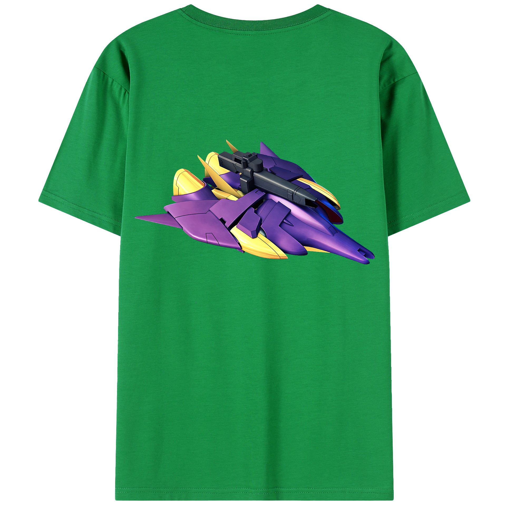（画像用） 機動戦士ガンダム Mobile Suit Gundam 綿100％ メンズ半袖Tシャツ（バックプリント） 通気性