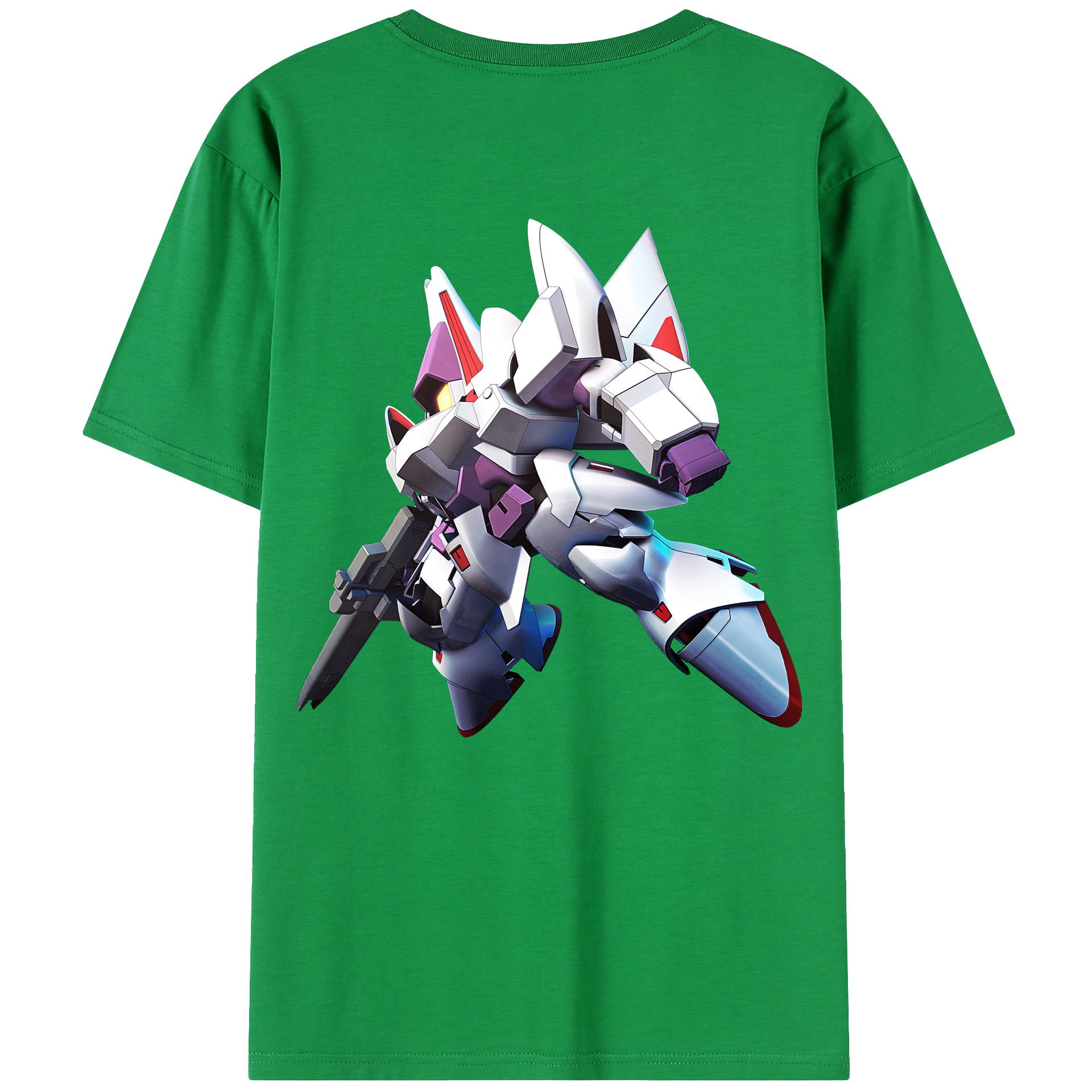 （画像用） 機動戦士ガンダム Mobile Suit Gundam 綿100％ メンズ半袖Tシャツ（バックプリント） 通気性