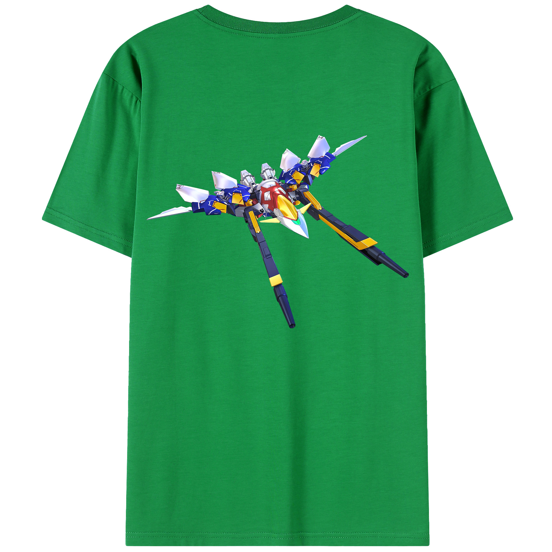 （画像用） 機動戦士ガンダム Mobile Suit Gundam 綿100％ メンズ半袖Tシャツ（バックプリント） 通気性