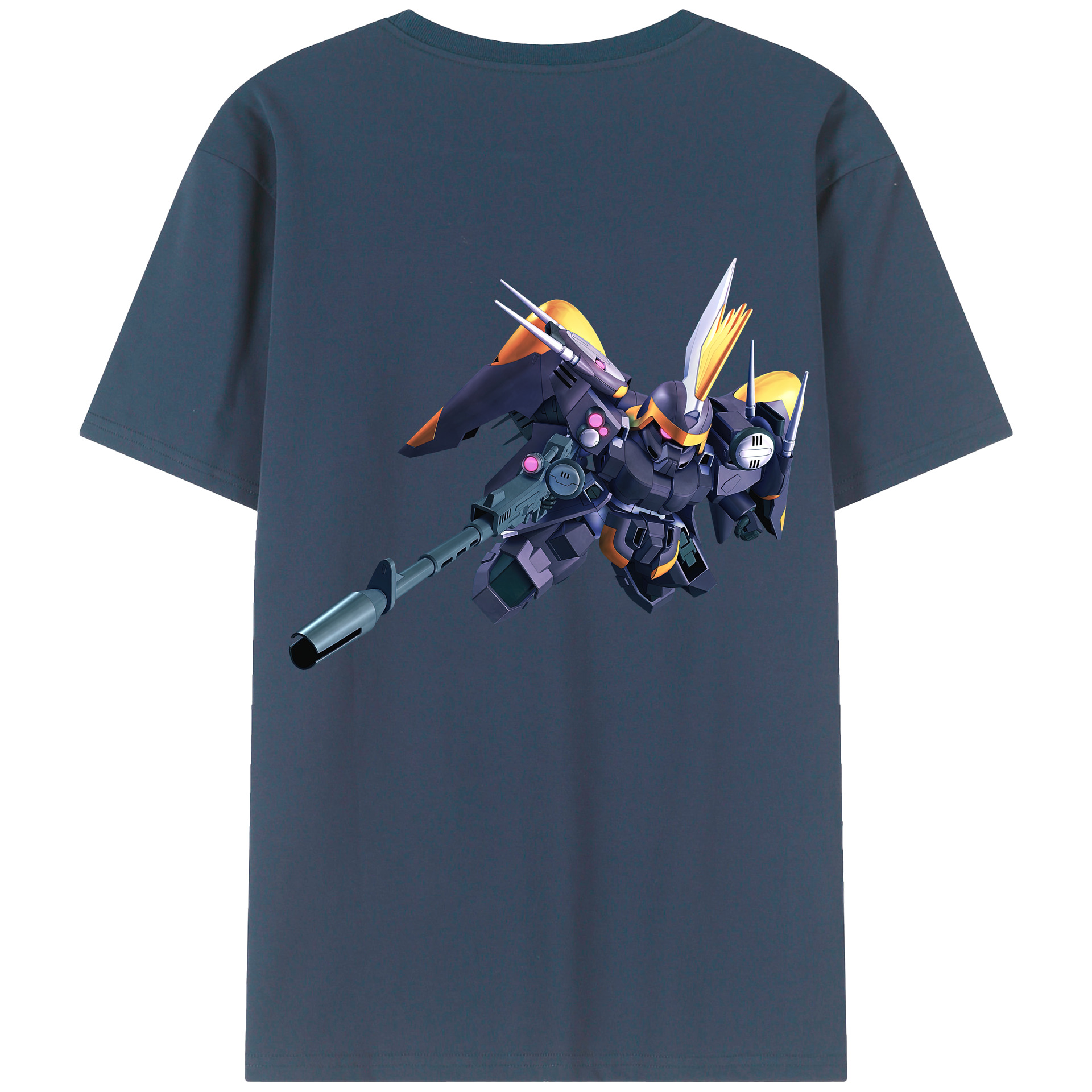 （画像用） 機動戦士ガンダム Mobile Suit Gundam 綿100％ メンズ半袖Tシャツ（バックプリント） 通気性