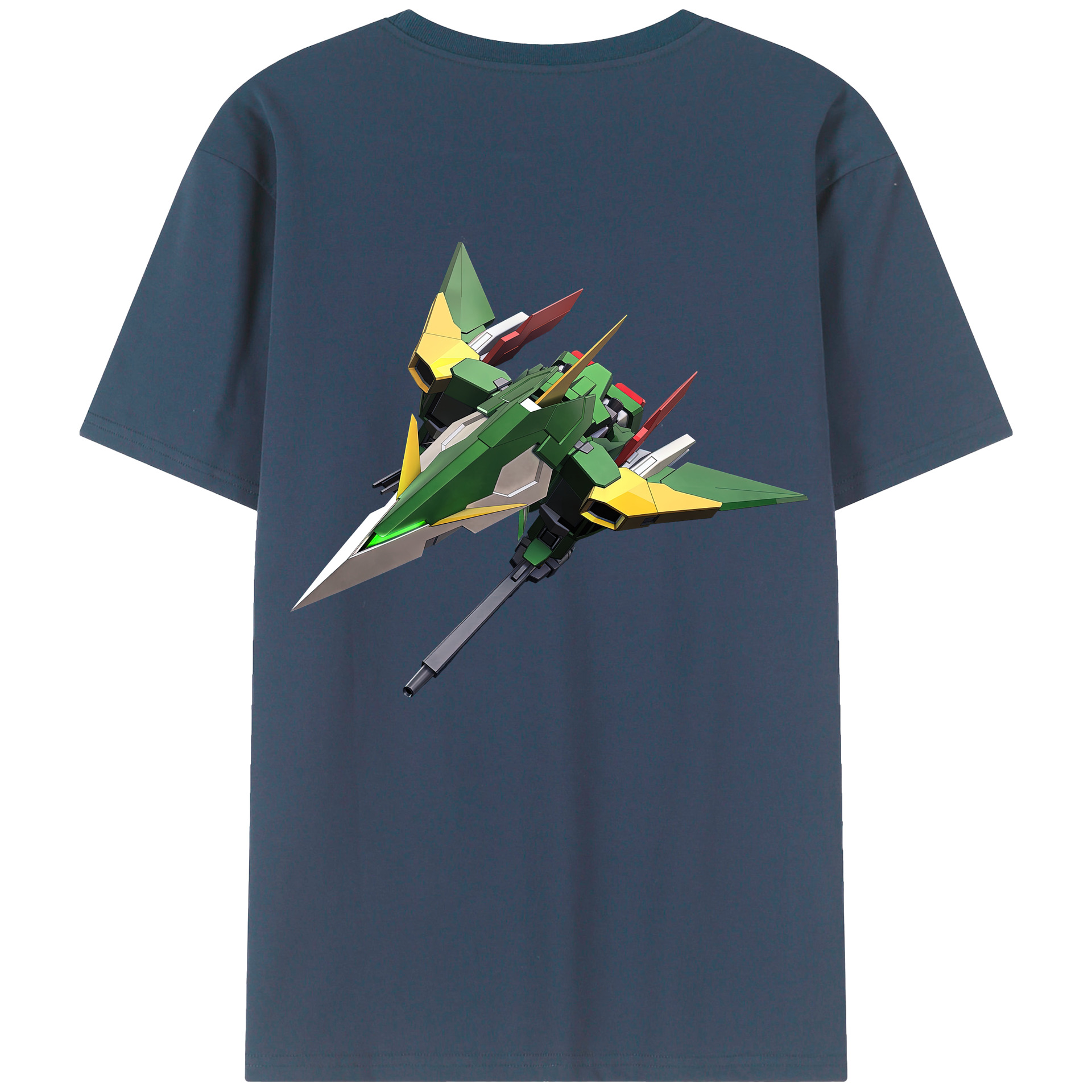 （画像用） 機動戦士ガンダム Mobile Suit Gundam 綿100％ メンズ半袖Tシャツ（バックプリント） 通気性