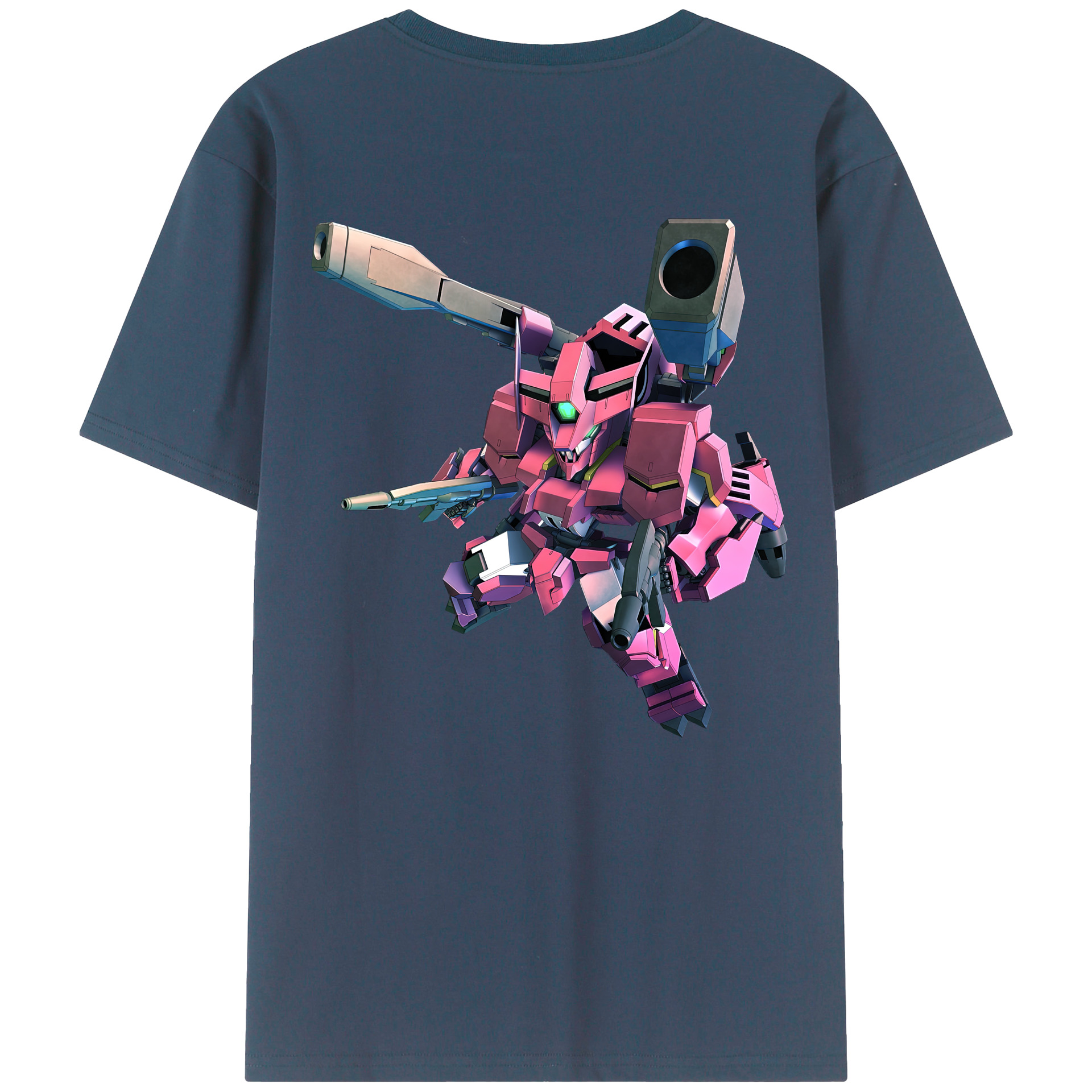 （画像用） 機動戦士ガンダム Mobile Suit Gundam 綿100％ メンズ半袖Tシャツ（バックプリント） 通気性