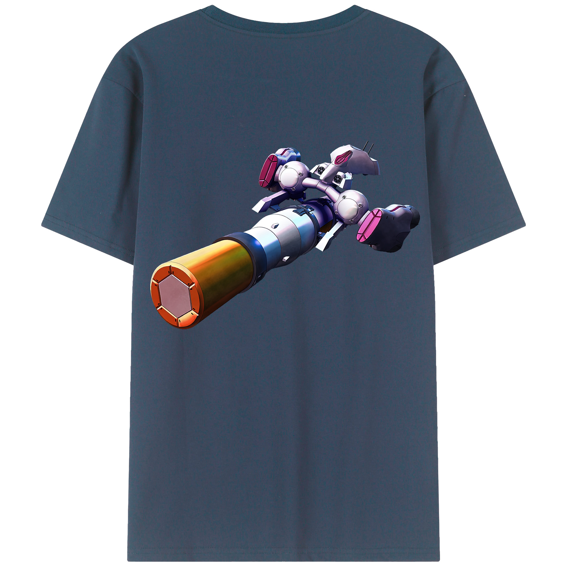 （画像用） 機動戦士ガンダム Mobile Suit Gundam 綿100％ メンズ半袖Tシャツ（バックプリント） 通気性