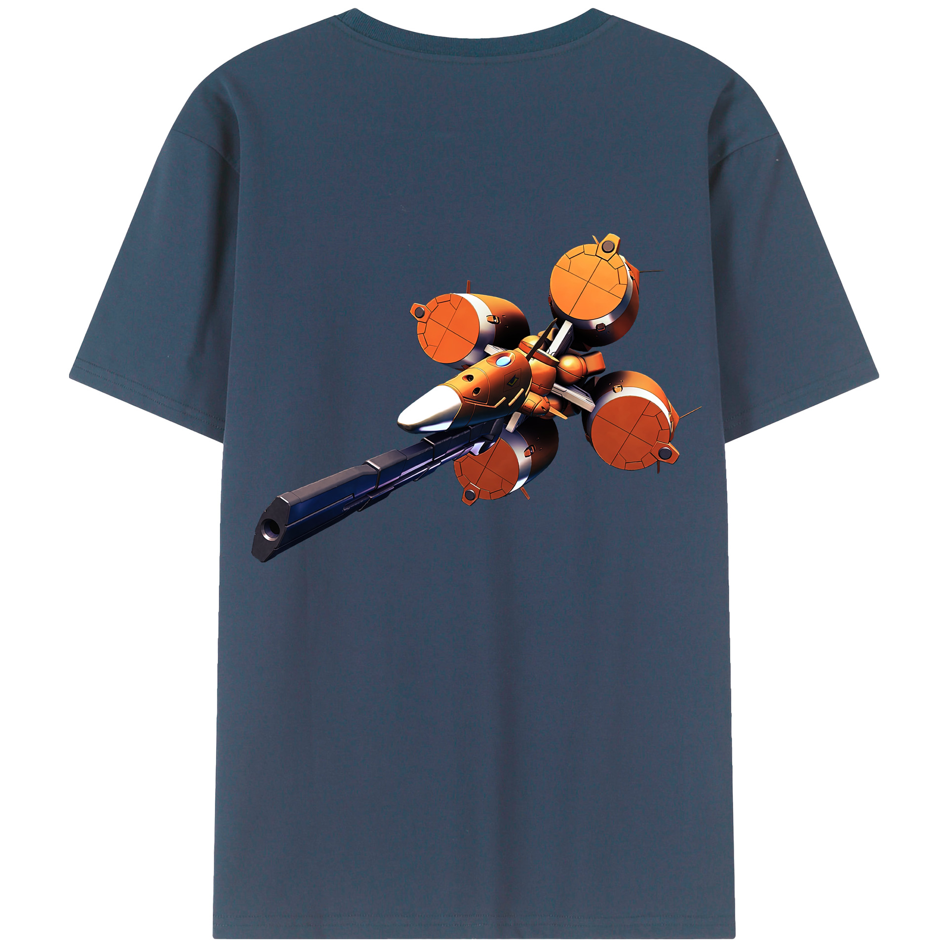 （画像用） 機動戦士ガンダム Mobile Suit Gundam 綿100％ メンズ半袖Tシャツ（バックプリント） 通気性