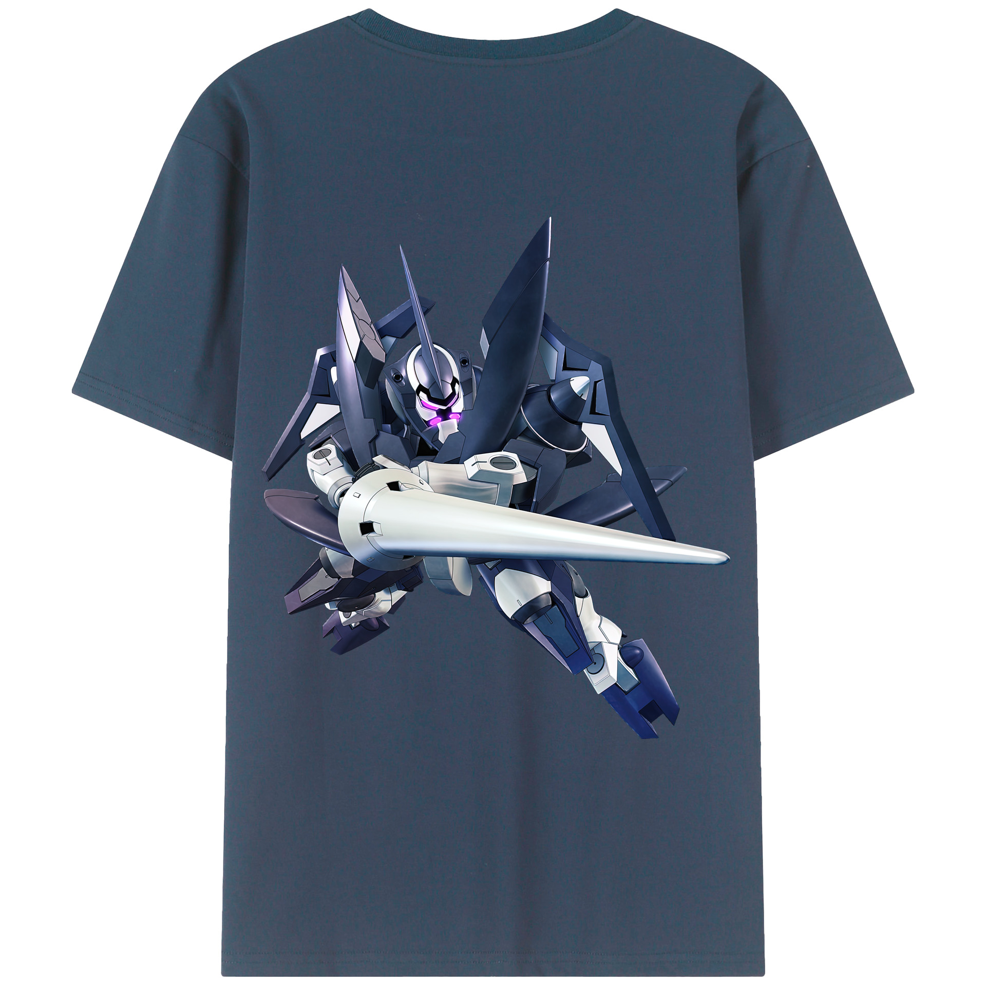 （画像用） 機動戦士ガンダム Mobile Suit Gundam 綿100％ メンズ半袖Tシャツ（バックプリント） 通気性