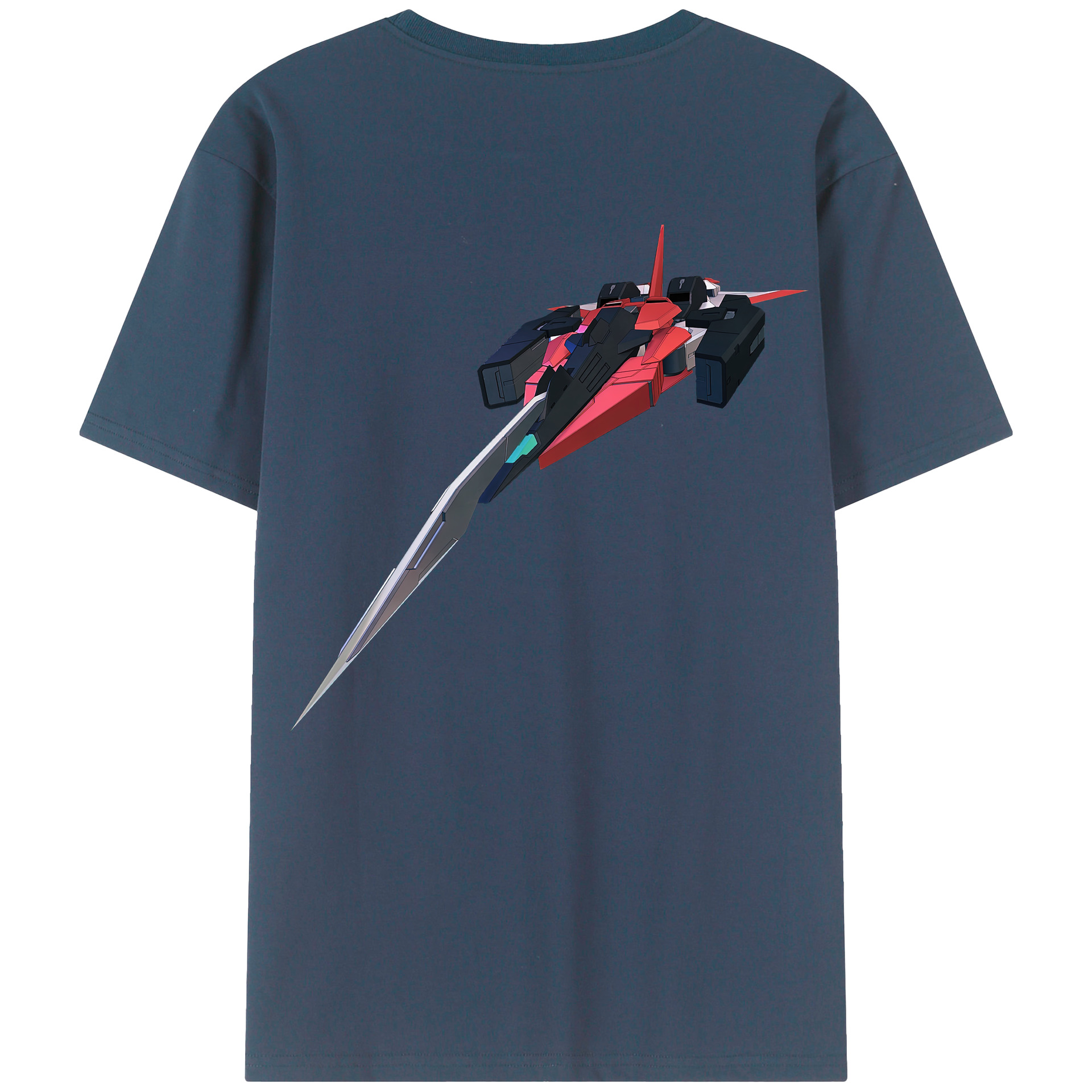 （画像用） 機動戦士ガンダム Mobile Suit Gundam 綿100％ メンズ半袖Tシャツ（バックプリント） 通気性