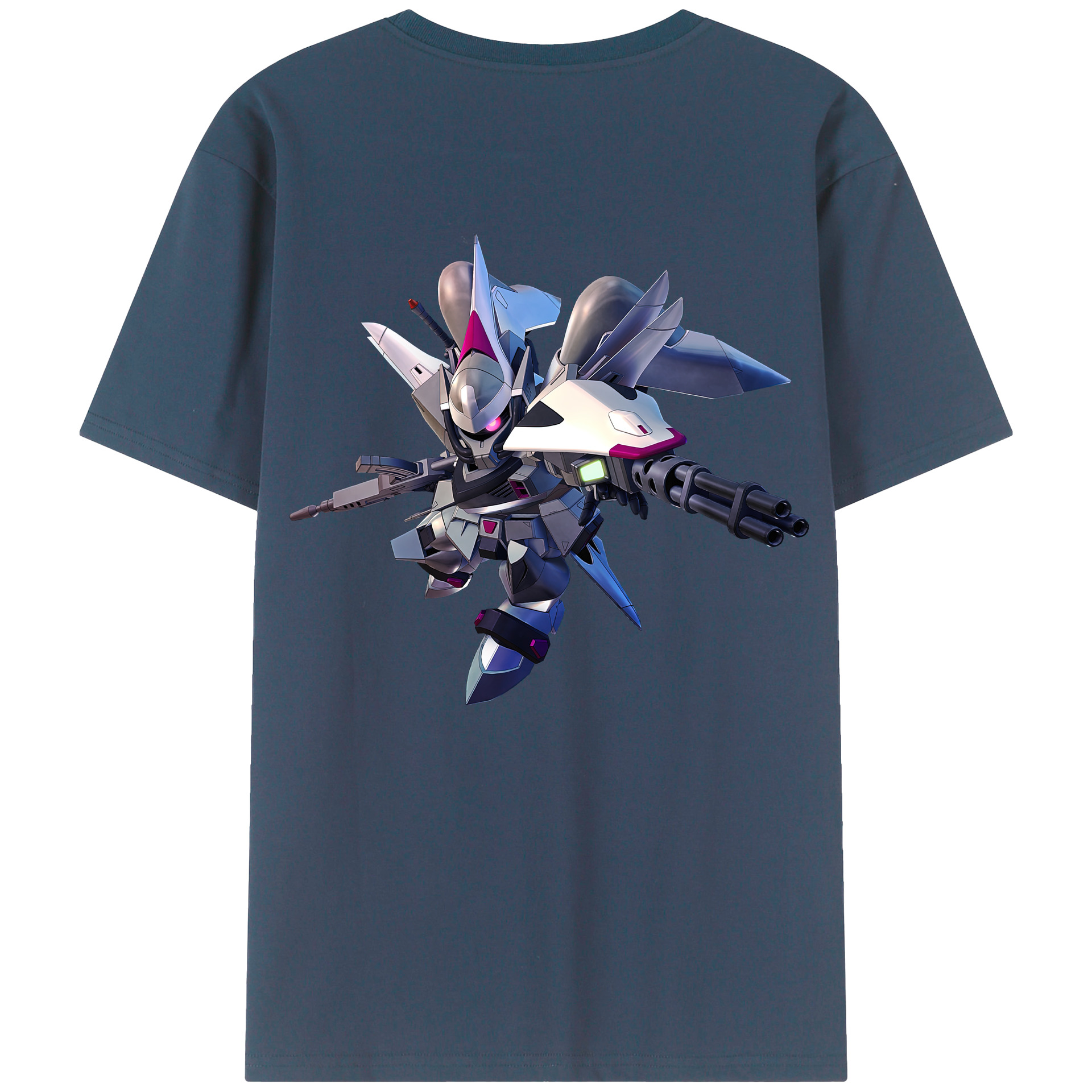 （画像用） 機動戦士ガンダム Mobile Suit Gundam 綿100％ メンズ半袖Tシャツ（バックプリント） 通気性