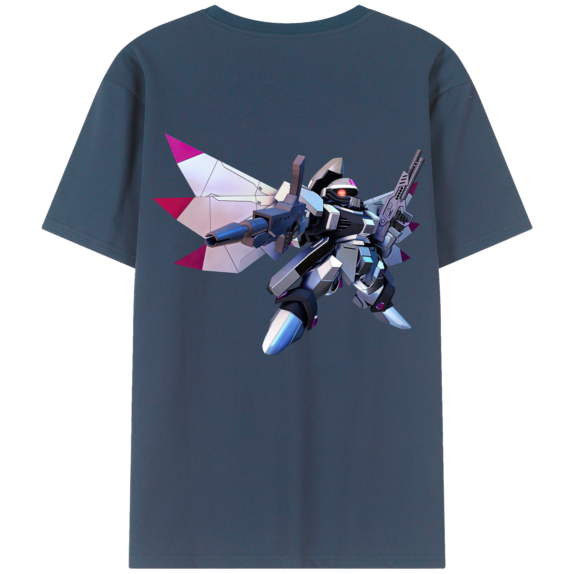（画像用） 機動戦士ガンダム Mobile Suit Gundam 綿100％ メンズ半袖Tシャツ（バックプリント） 通気性