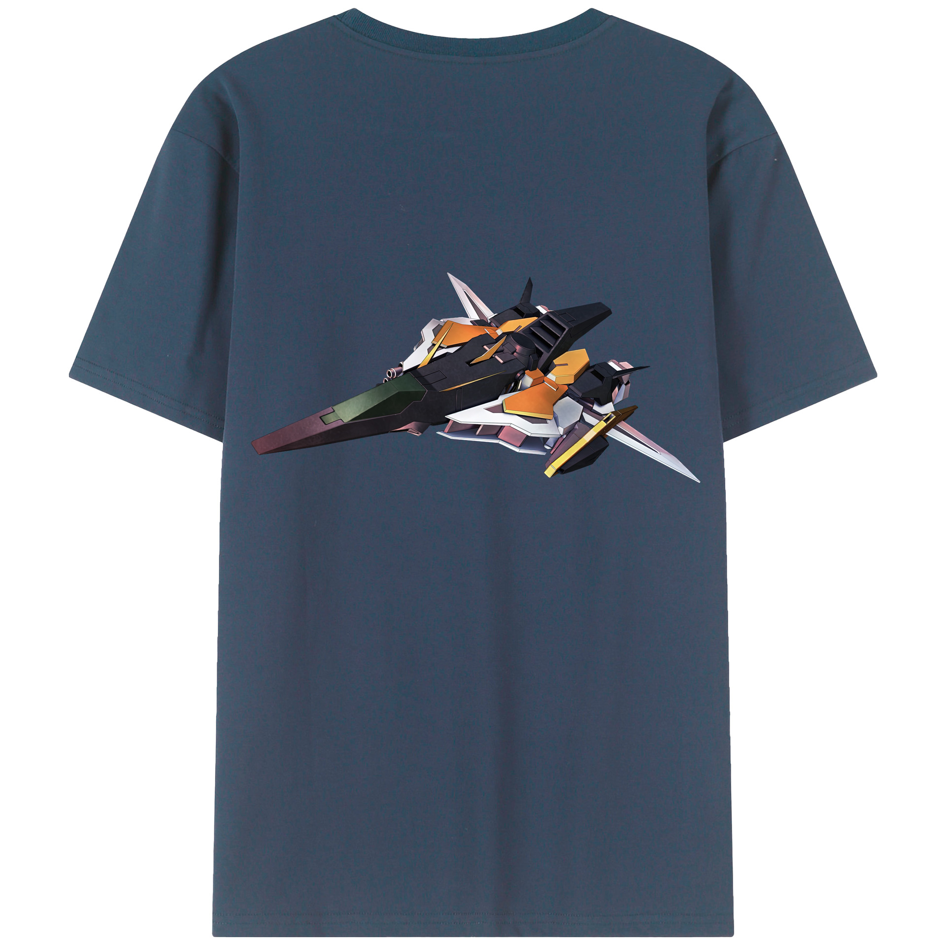 （画像用） 機動戦士ガンダム Mobile Suit Gundam 綿100％ メンズ半袖Tシャツ（バックプリント） 通気性