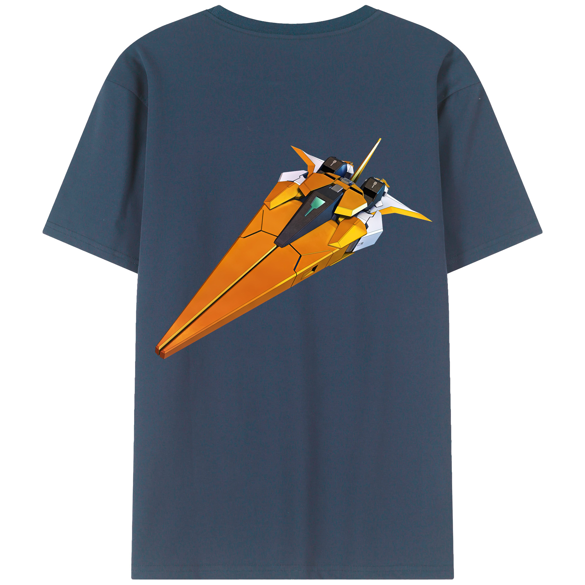 （画像用） 機動戦士ガンダム Mobile Suit Gundam 綿100％ メンズ半袖Tシャツ（バックプリント） 通気性