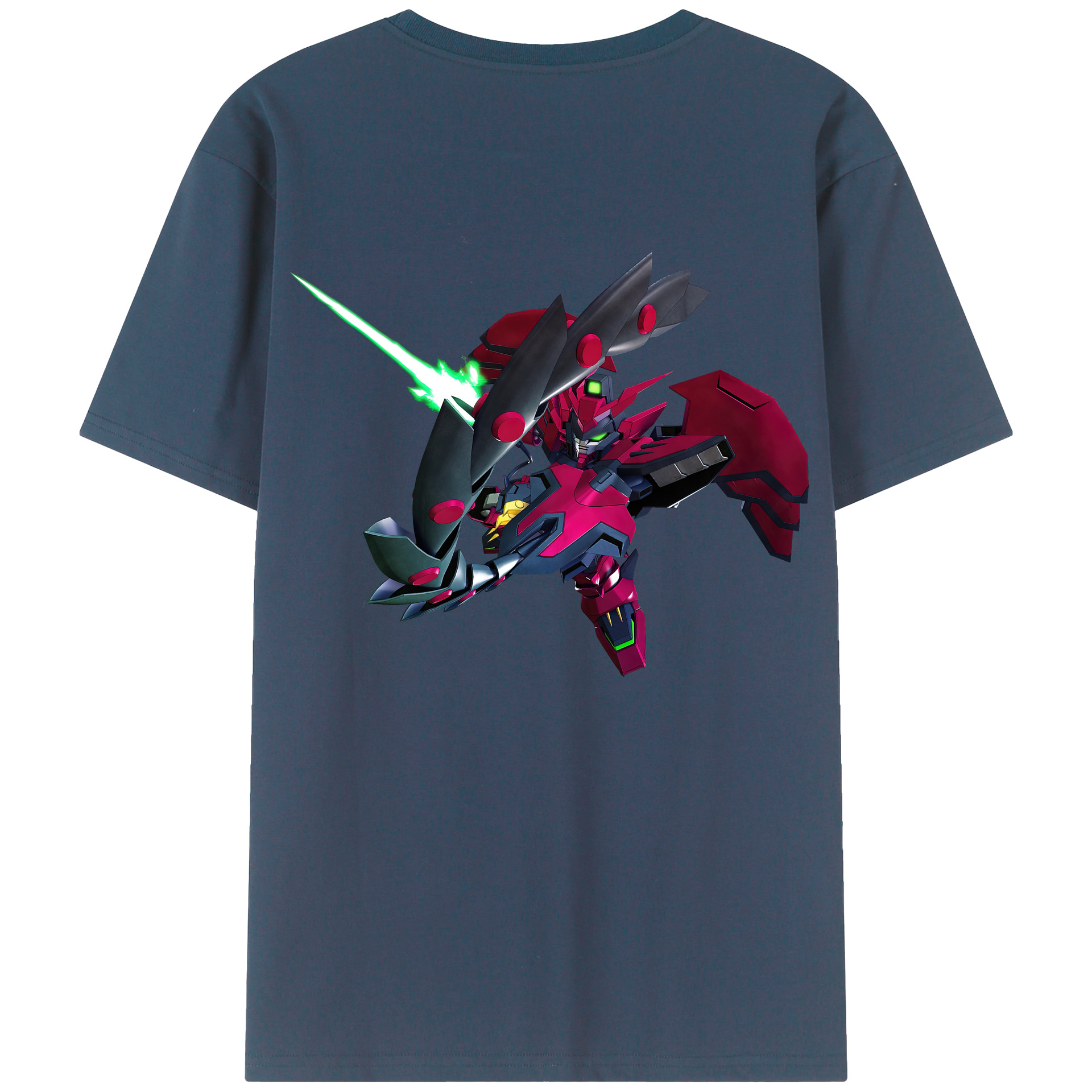 （画像用） 機動戦士ガンダム Mobile Suit Gundam 綿100％ メンズ半袖Tシャツ（バックプリント） 通気性