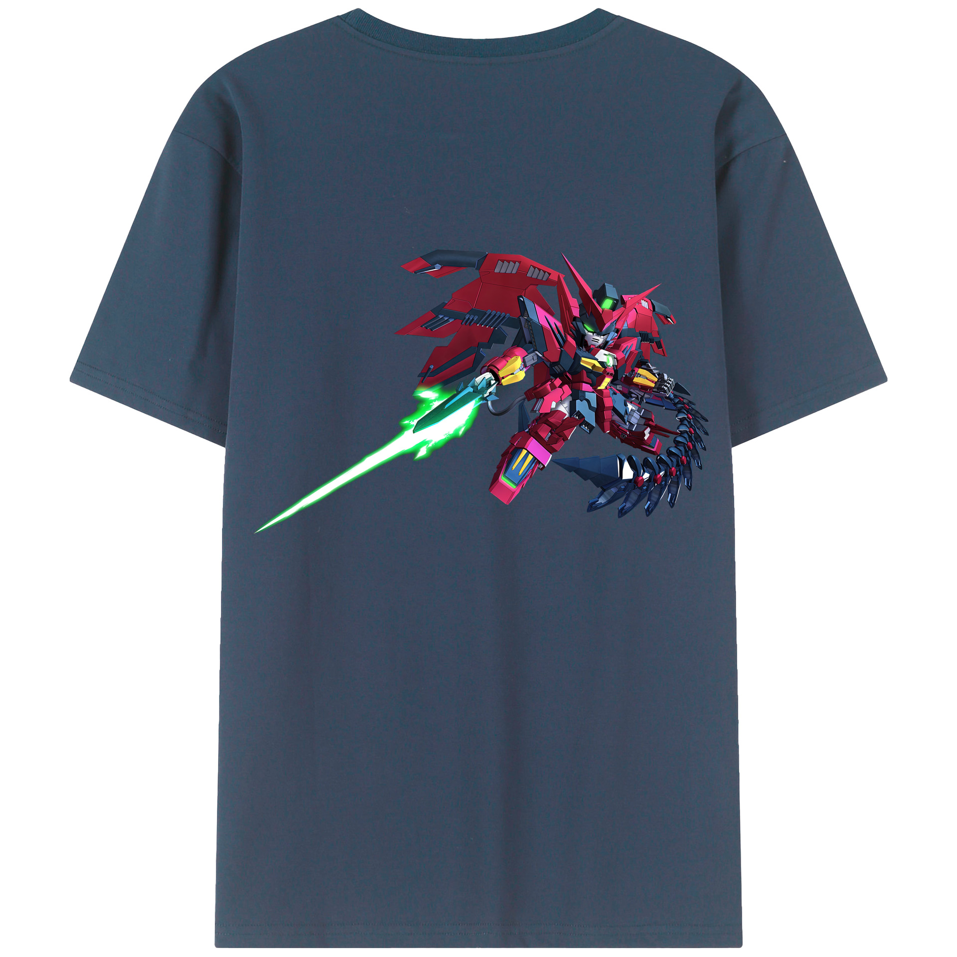（画像用） 機動戦士ガンダム Mobile Suit Gundam 綿100％ メンズ半袖Tシャツ（バックプリント） 通気性