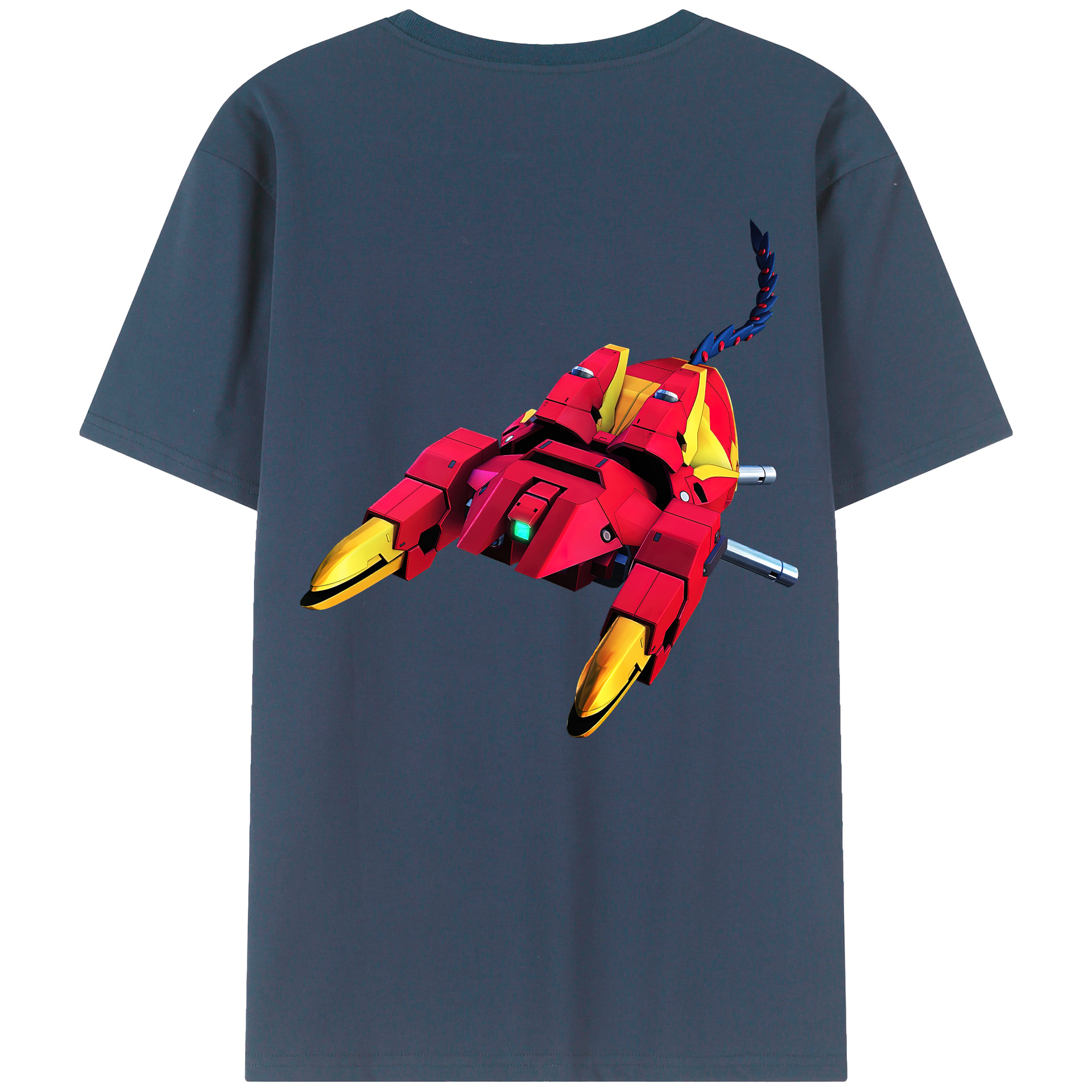 （画像用） 機動戦士ガンダム Mobile Suit Gundam 綿100％ メンズ半袖Tシャツ（バックプリント） 通気性