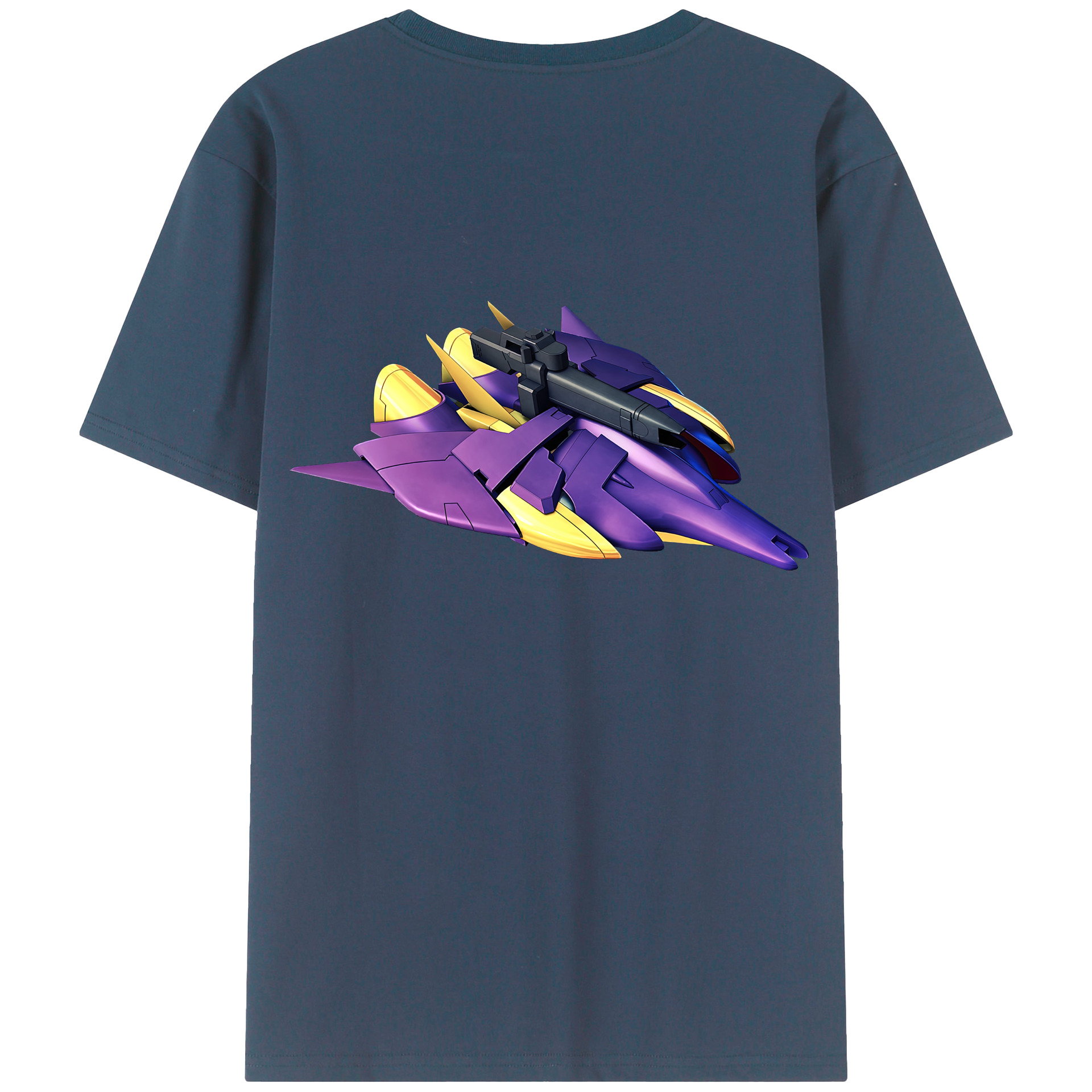 （画像用） 機動戦士ガンダム Mobile Suit Gundam 綿100％ メンズ半袖Tシャツ（バックプリント） 通気性