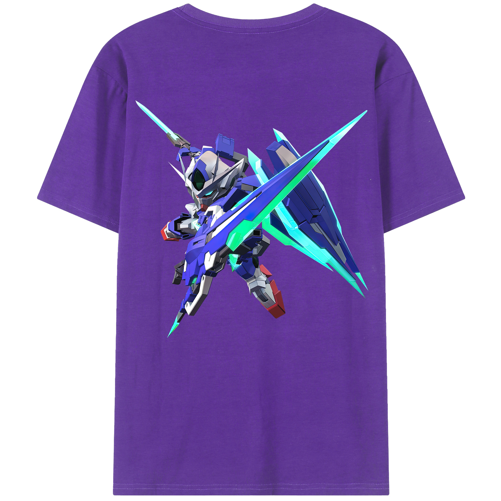 （画像用） 機動戦士ガンダム Mobile Suit Gundam 綿100％ メンズ半袖Tシャツ（バックプリント） 通気性